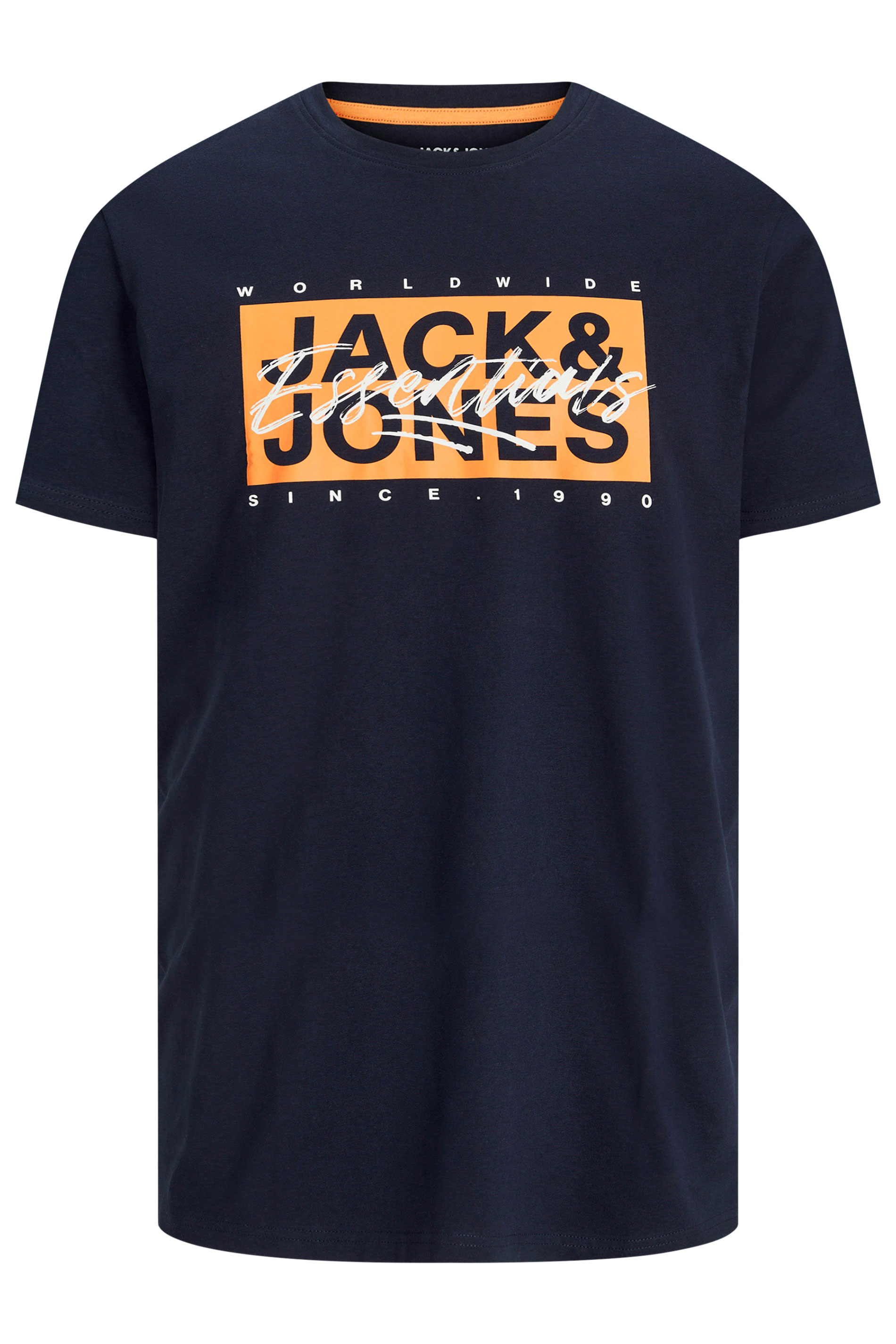 JACK & JONES Big & Tall Black 'Colton' T-Shirt | BadRhino 2