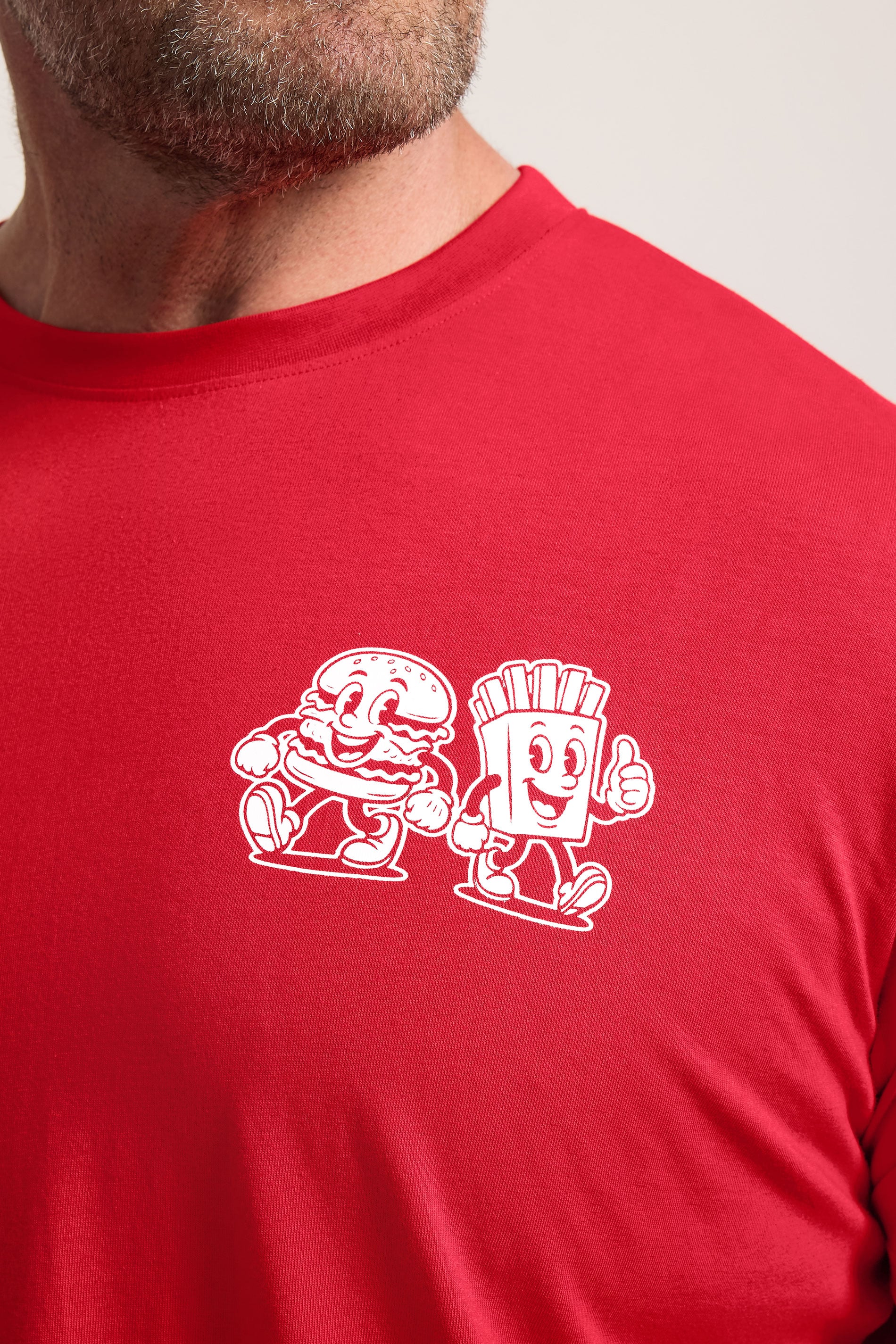 BadRhino Big & Tall Red 'Grill & Chill' T-Shirt | BadRhino 5