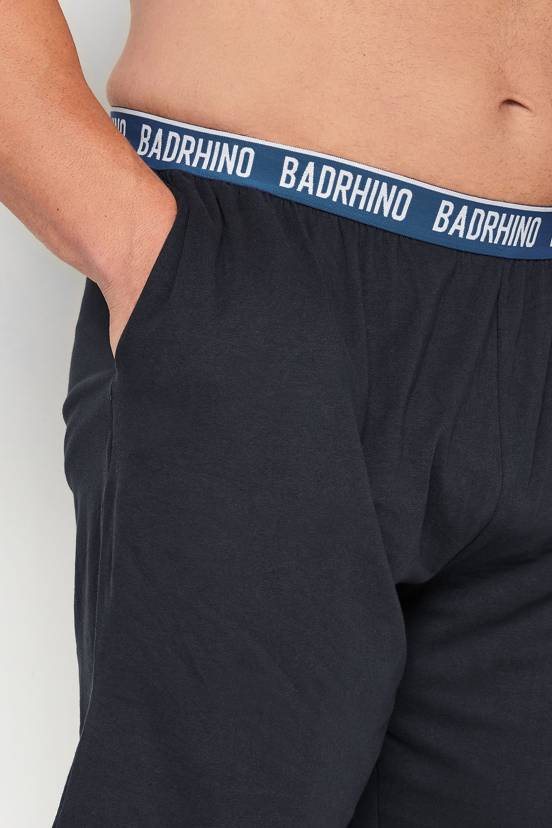 BadRhino Big & Tall Navy Blue Lounge Shorts | BadRhino 2