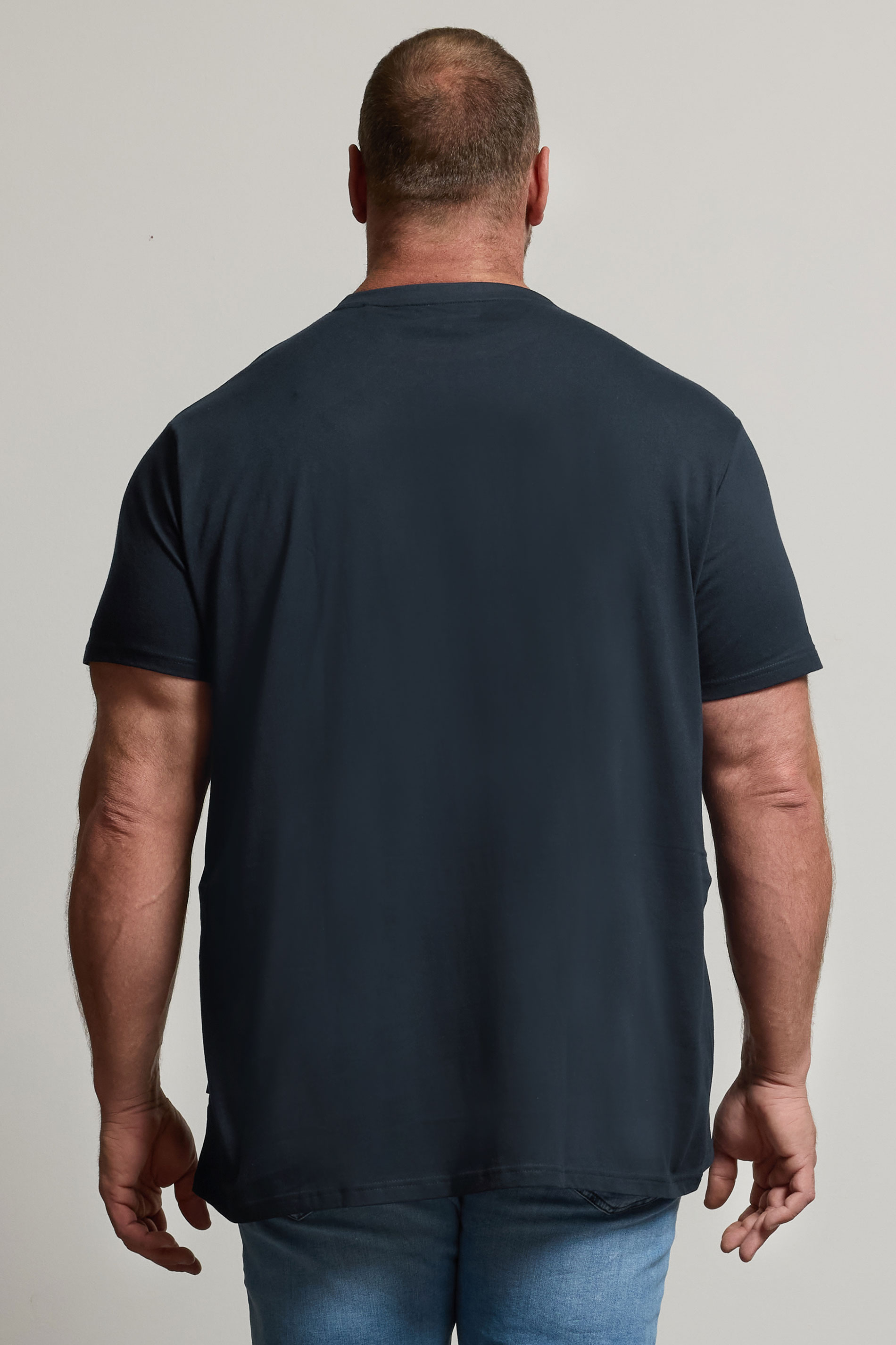 BadRhino Big & Tall Navy Blue Extra Long Core T-Shirt | BadRhino 3