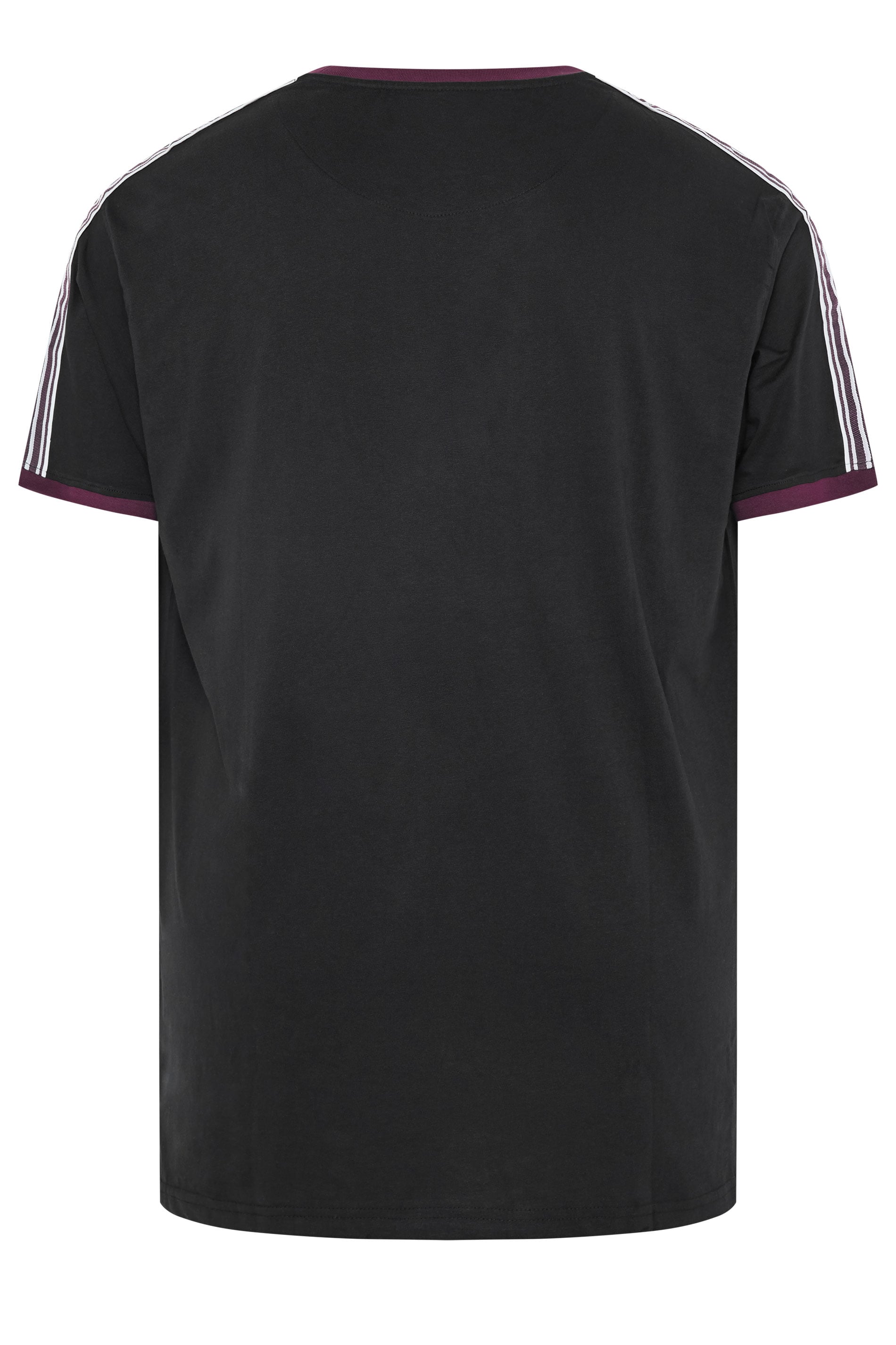 KAM Big & Tall Black Ringer T-Shirt | BadRhino 2
