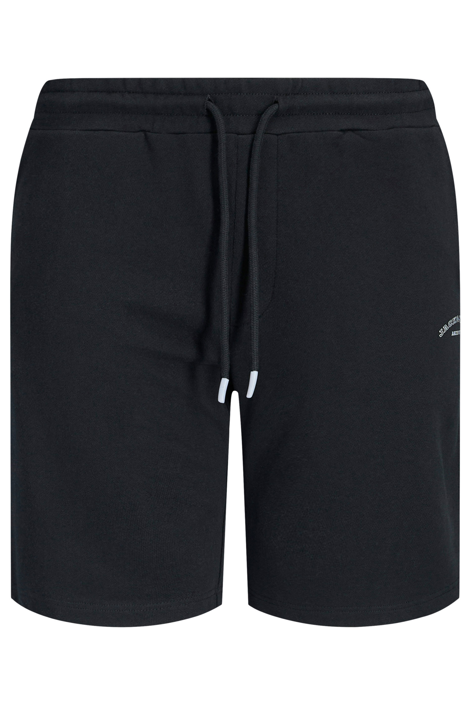 JACK & JONES Big & Tall Black Sweat Shorts | BadRhino 2