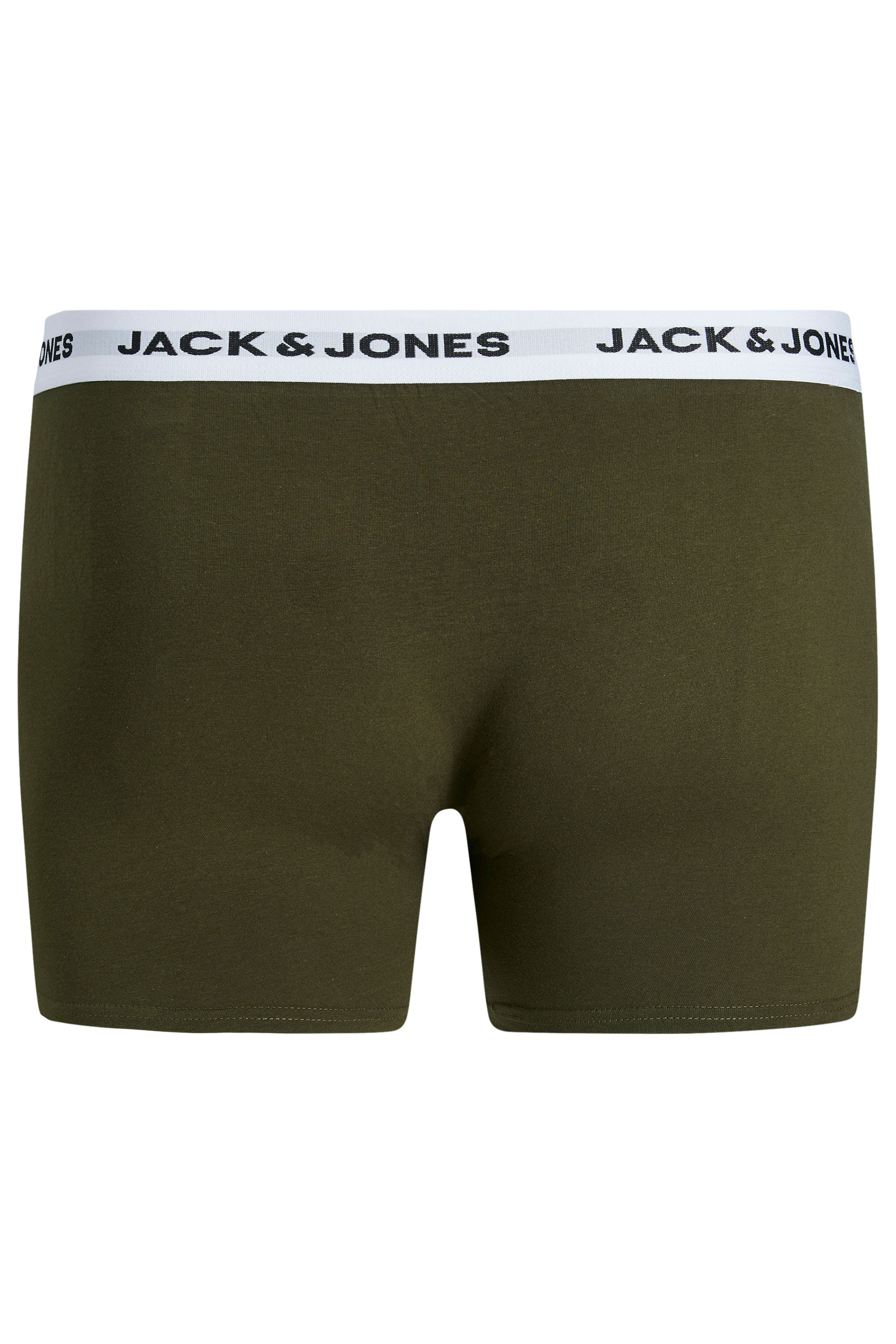 JACK & JONES Big & Tall 5 PACK Green & Black Boxers | BadRhino 6