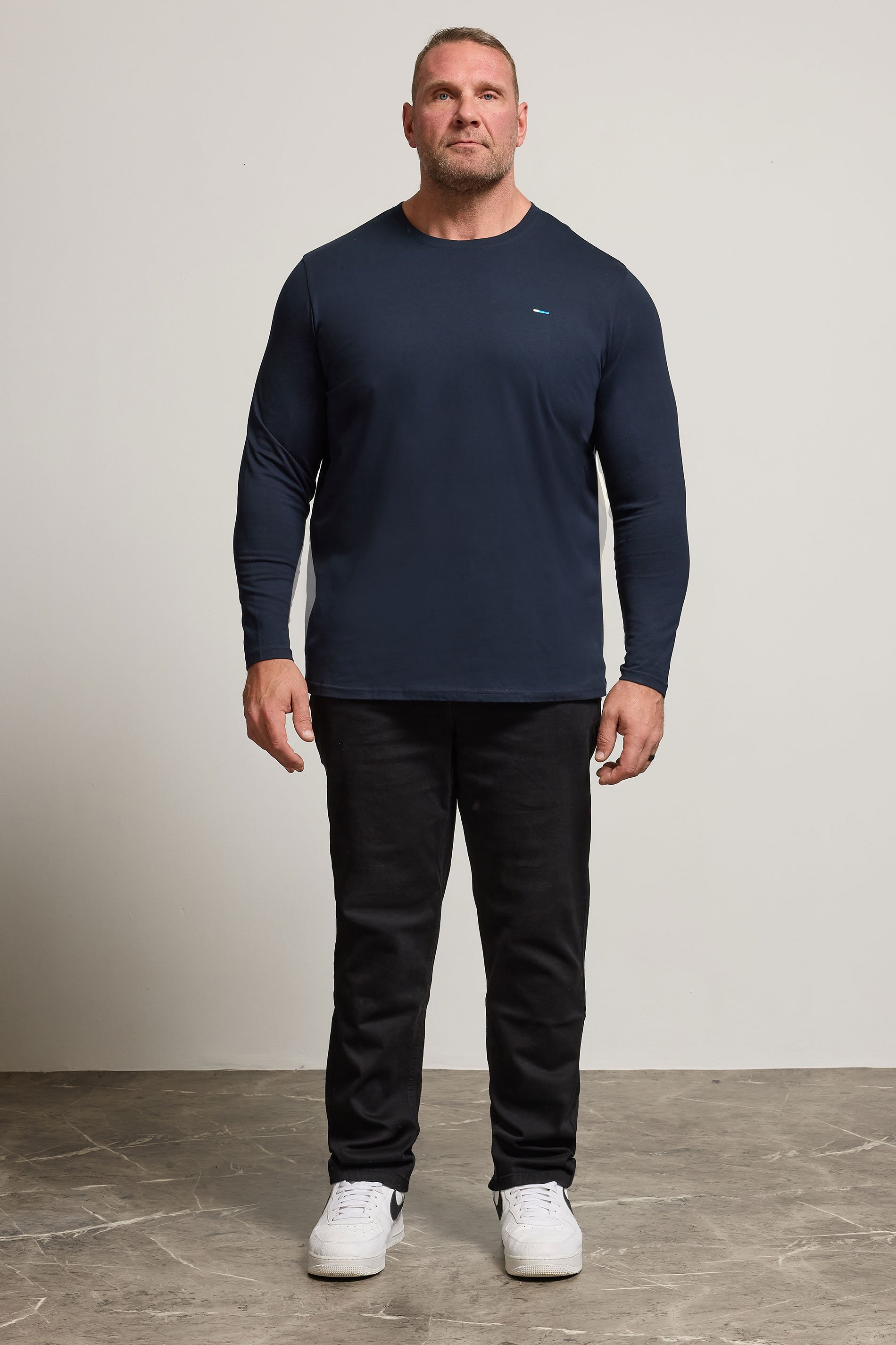 BadRhino Big & Tall Black Straight Leg Stretch Jeans | BadRhino 3