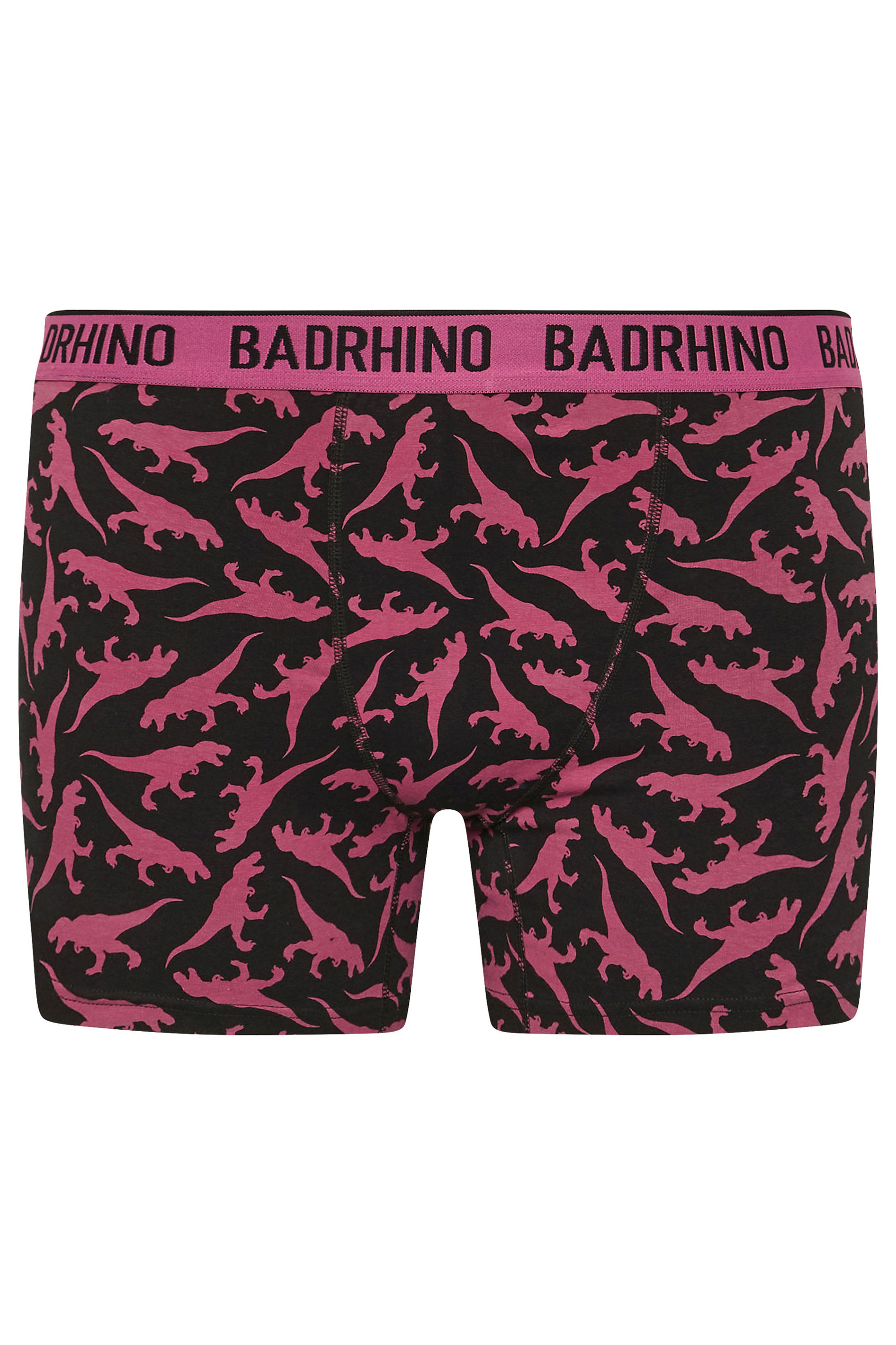 BadRhino Big & Tall 3 Pack Pink Green & Blue Printed Boxers | BadRhino 8
