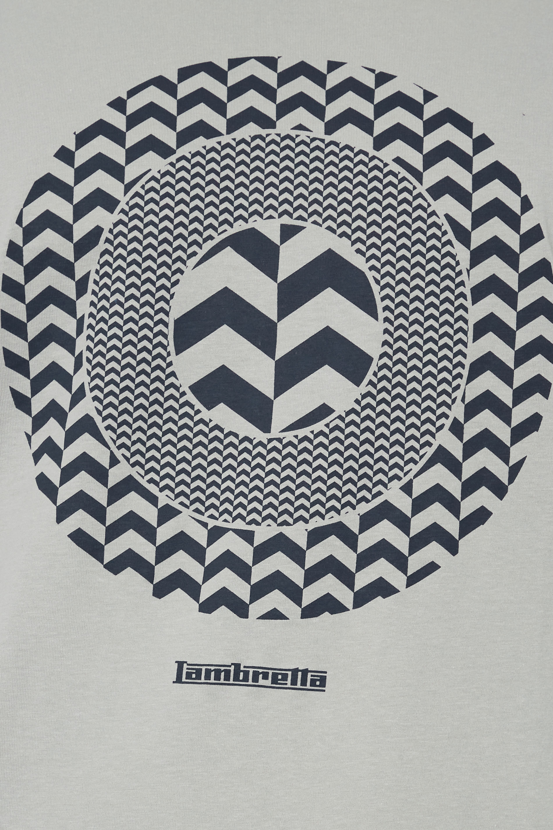LAMBRETTA Big & Tall Grey Chevron Target T-Shirt | BadRhino 2