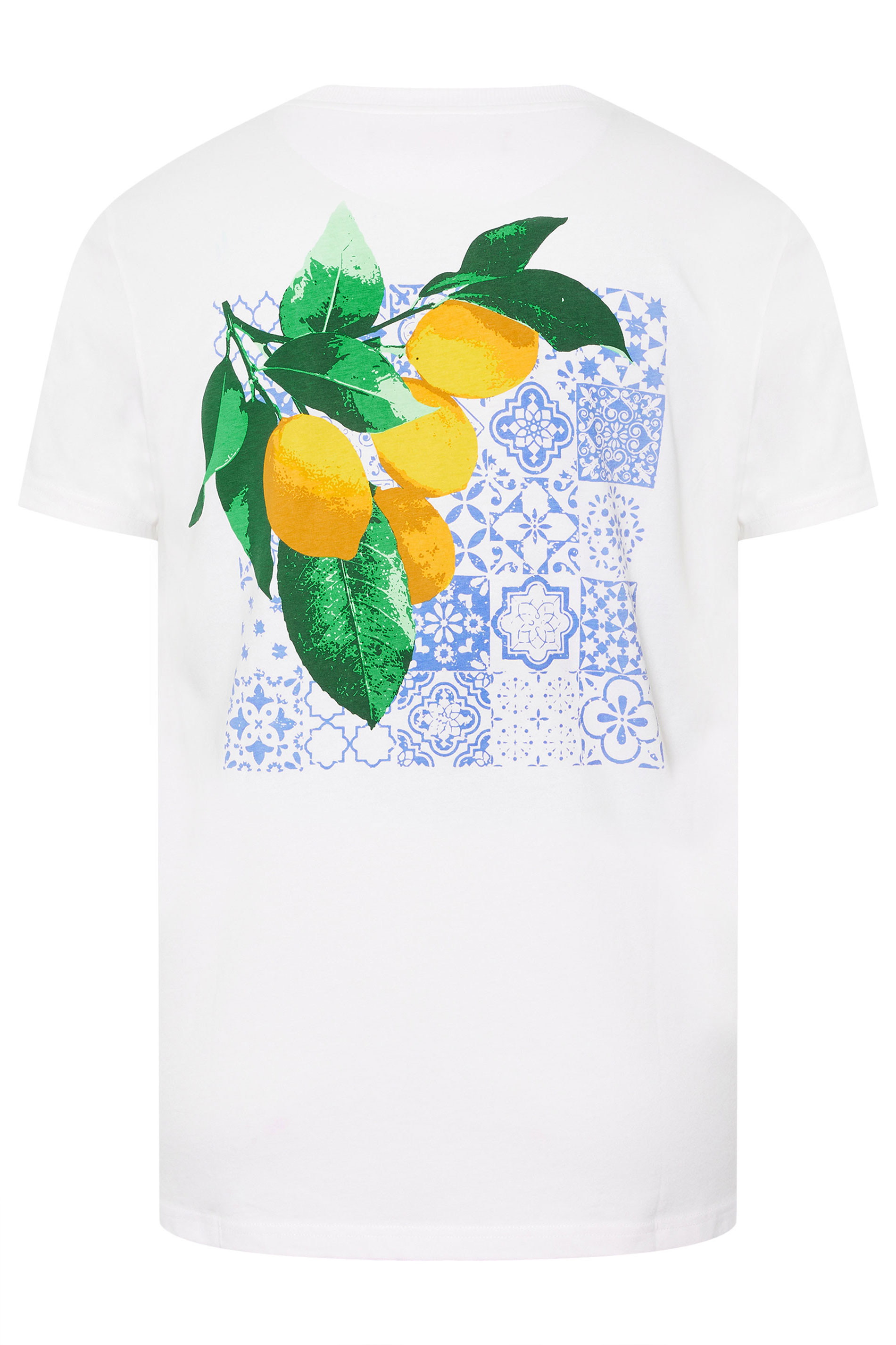 BadRhino Big & Tall White Lemon Graphic T-Shirt | BadRhino 9