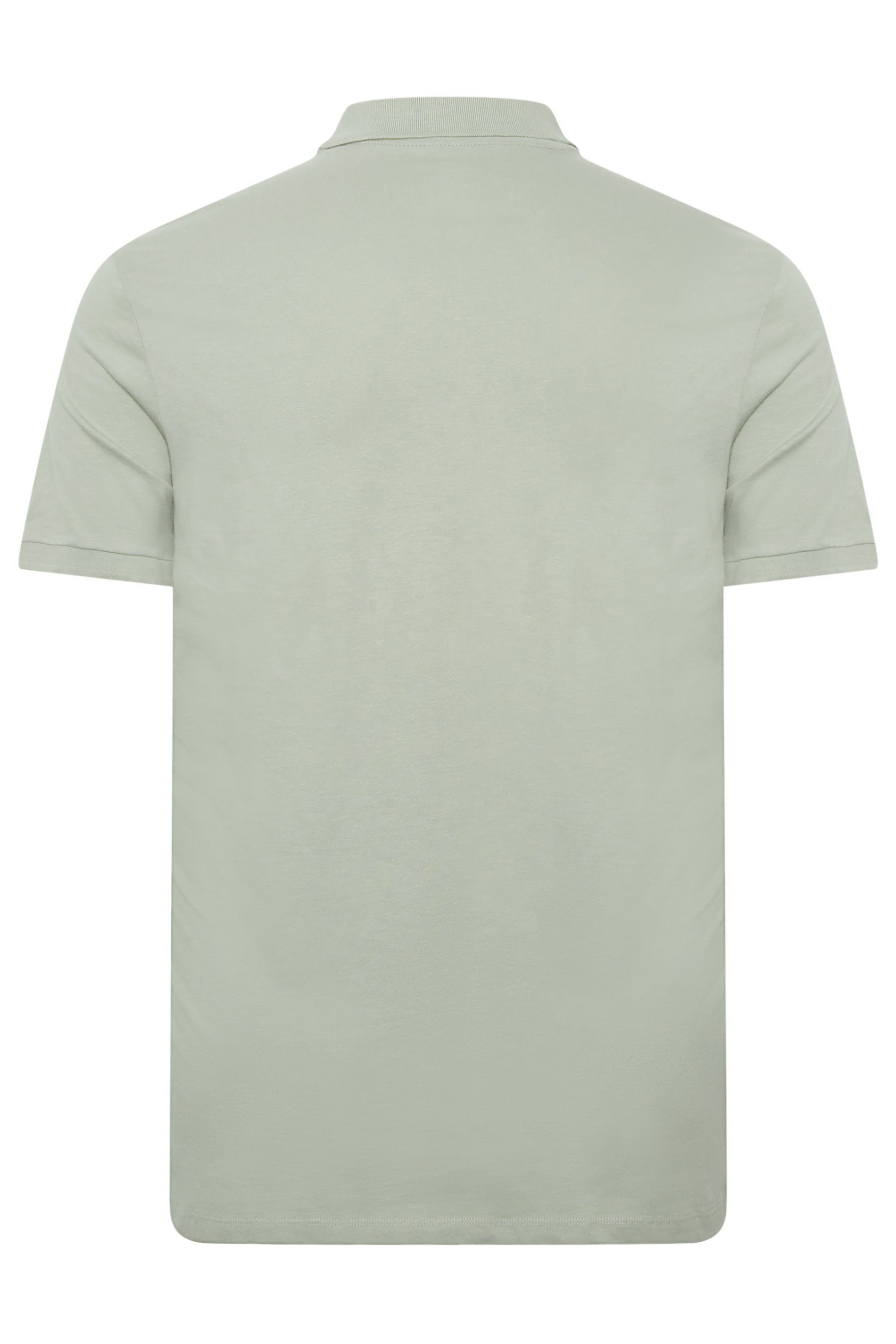 JACK & JONES Plus Size Light Grey Big & Tall Logo Print Polo Shirt | BadRhino  4