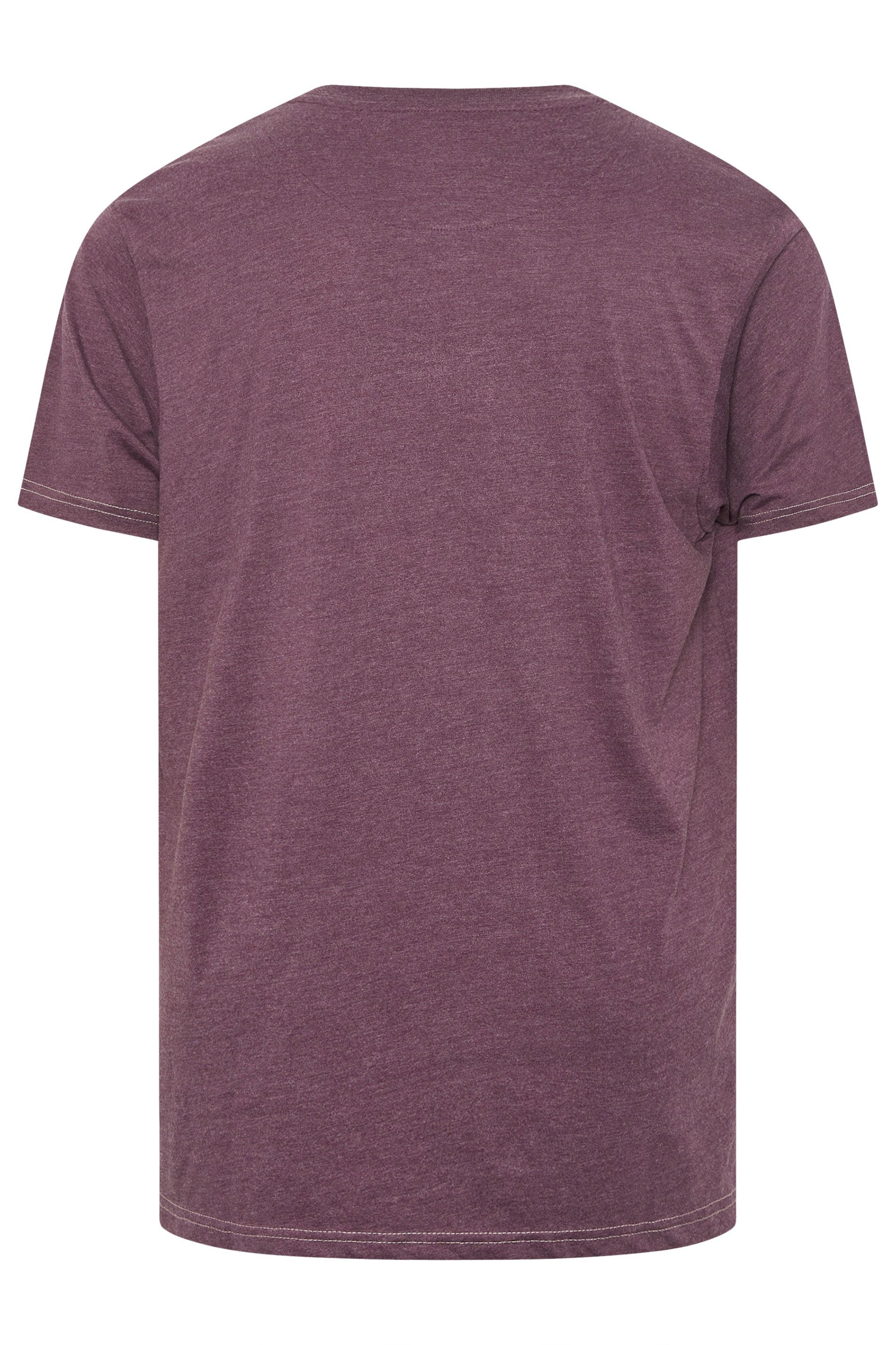 KAM Big & Tall Fig Purple Brooklyn Motorbike Graphic Print T-Shirt | BadRhino 4