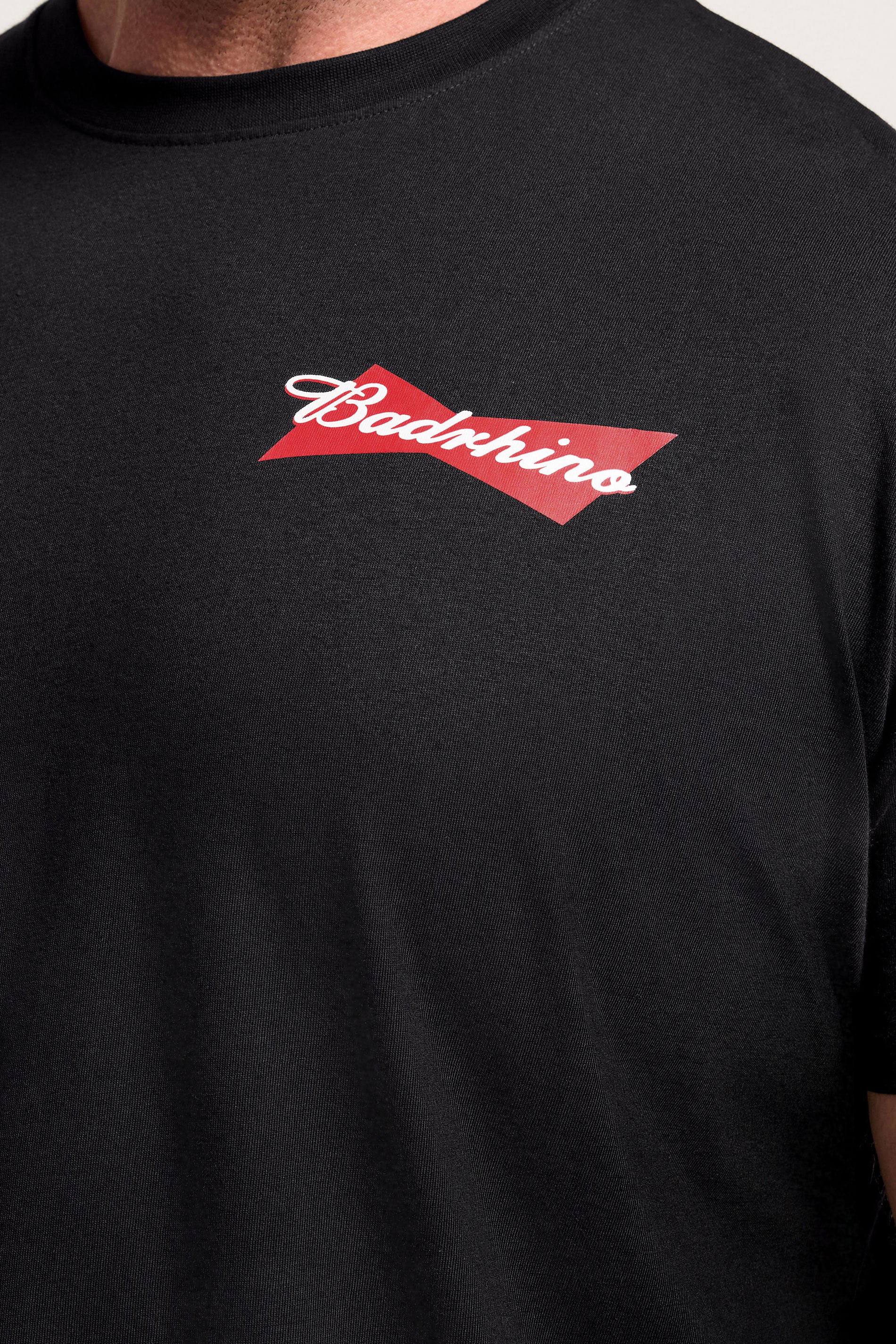 BadRhino Big & Tall Black Beer Graphic T-Shirt | BadRhino 5