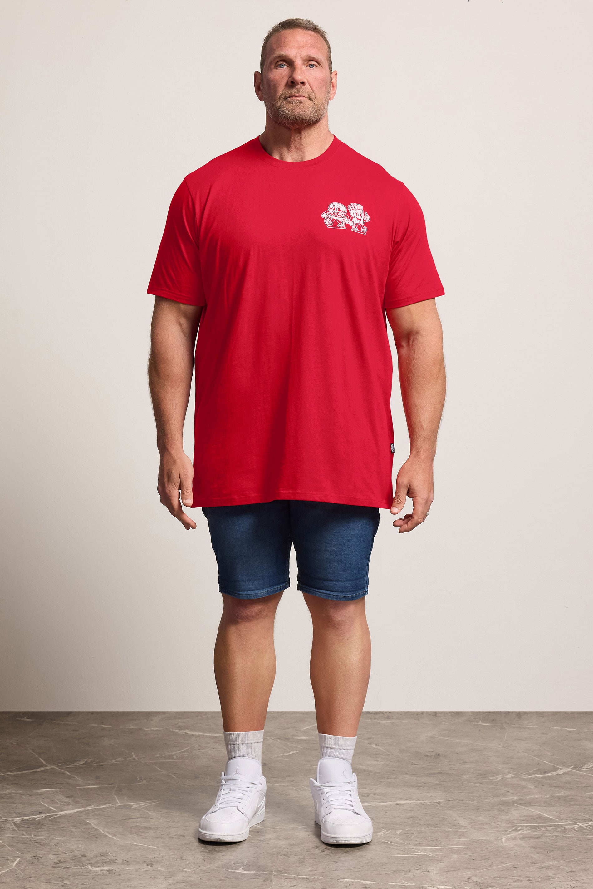 BadRhino Big & Tall Red Extra Long 'Grill & Chill' T-Shirt | BadRhino 1