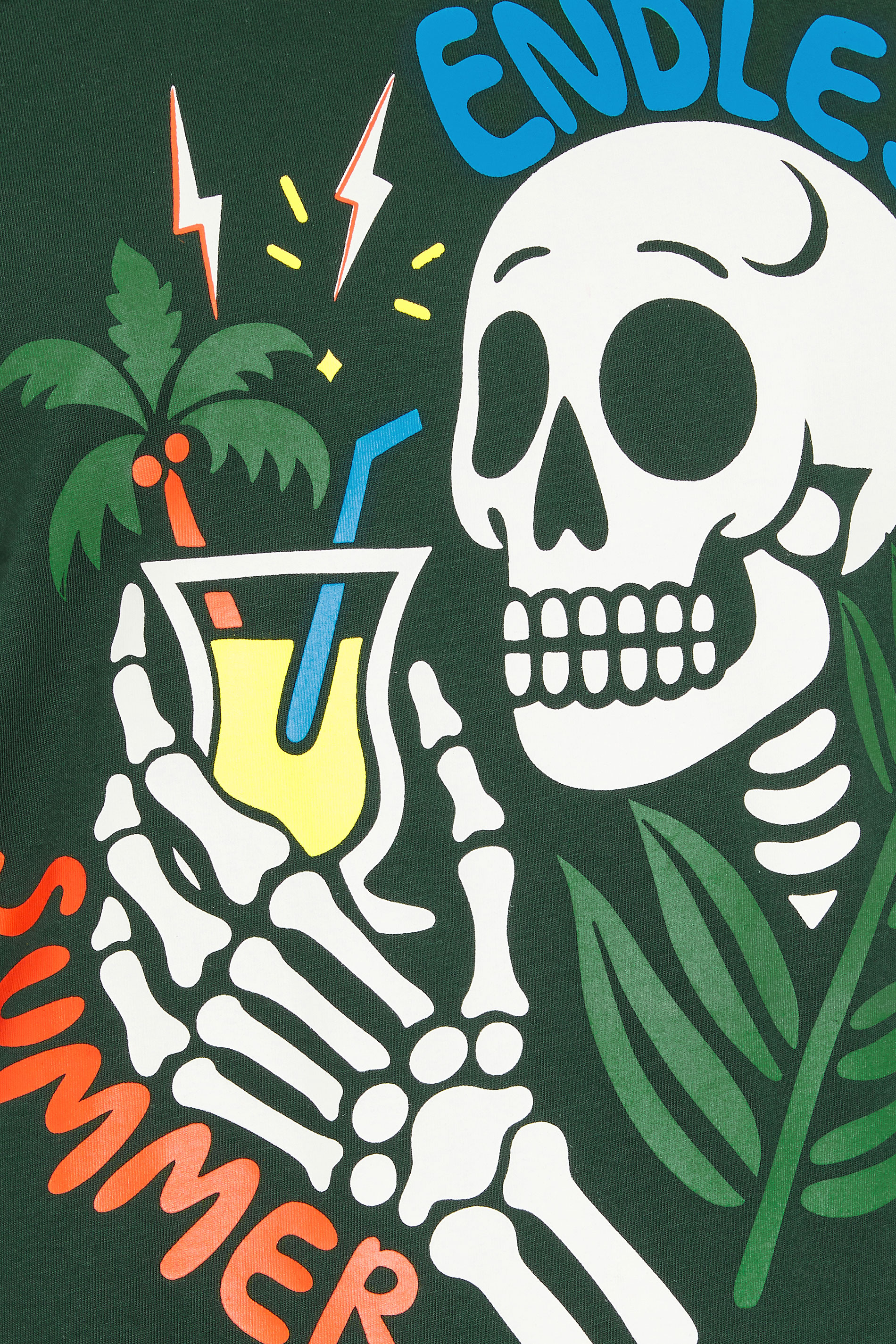 BadRhino Big & Tall Green 'Endless Summer' Graphic T-Shirt | BadRhino 5