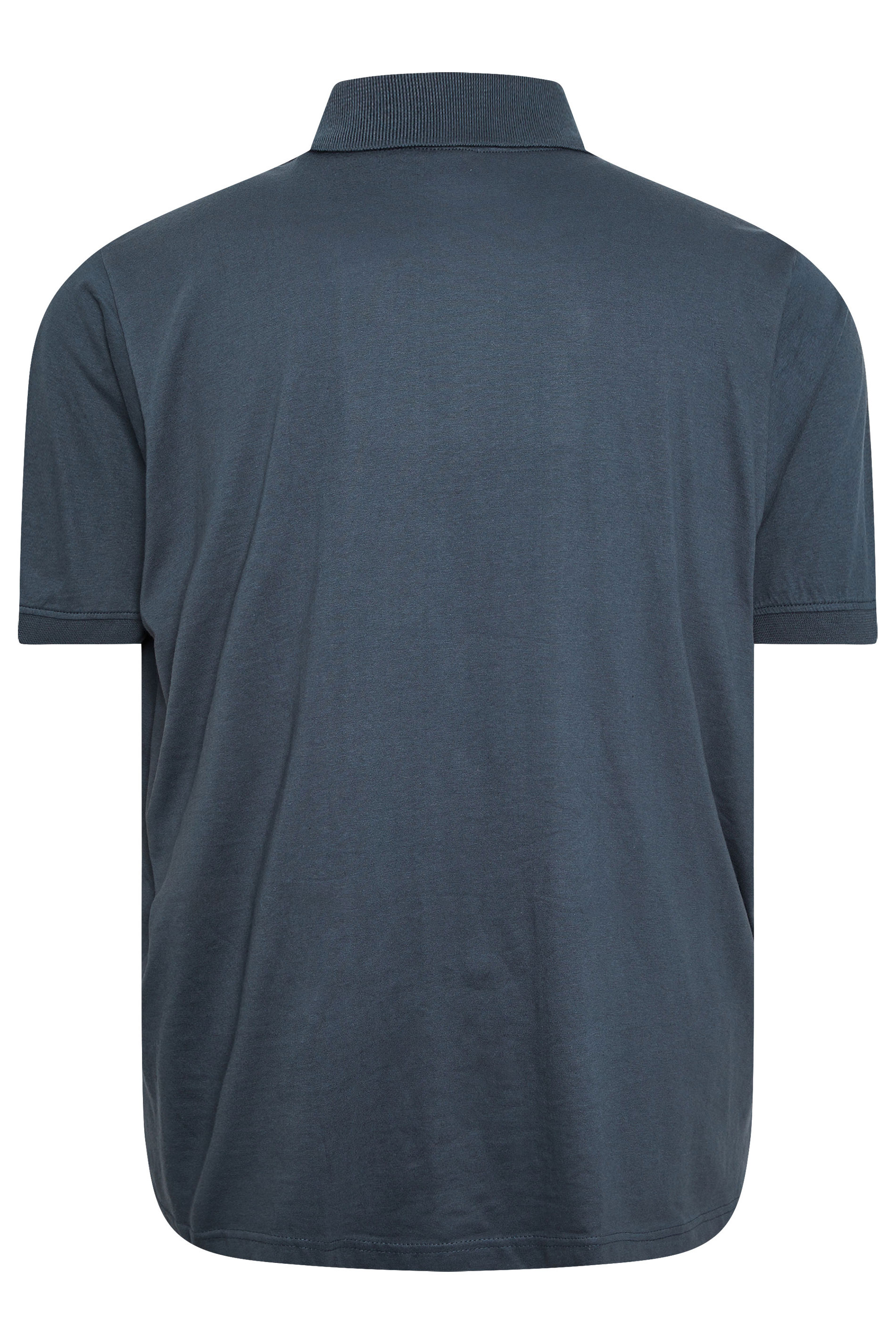 BadRhino Big & Tall Navy Blue Jersey Polo Shirt | BadRhino 7