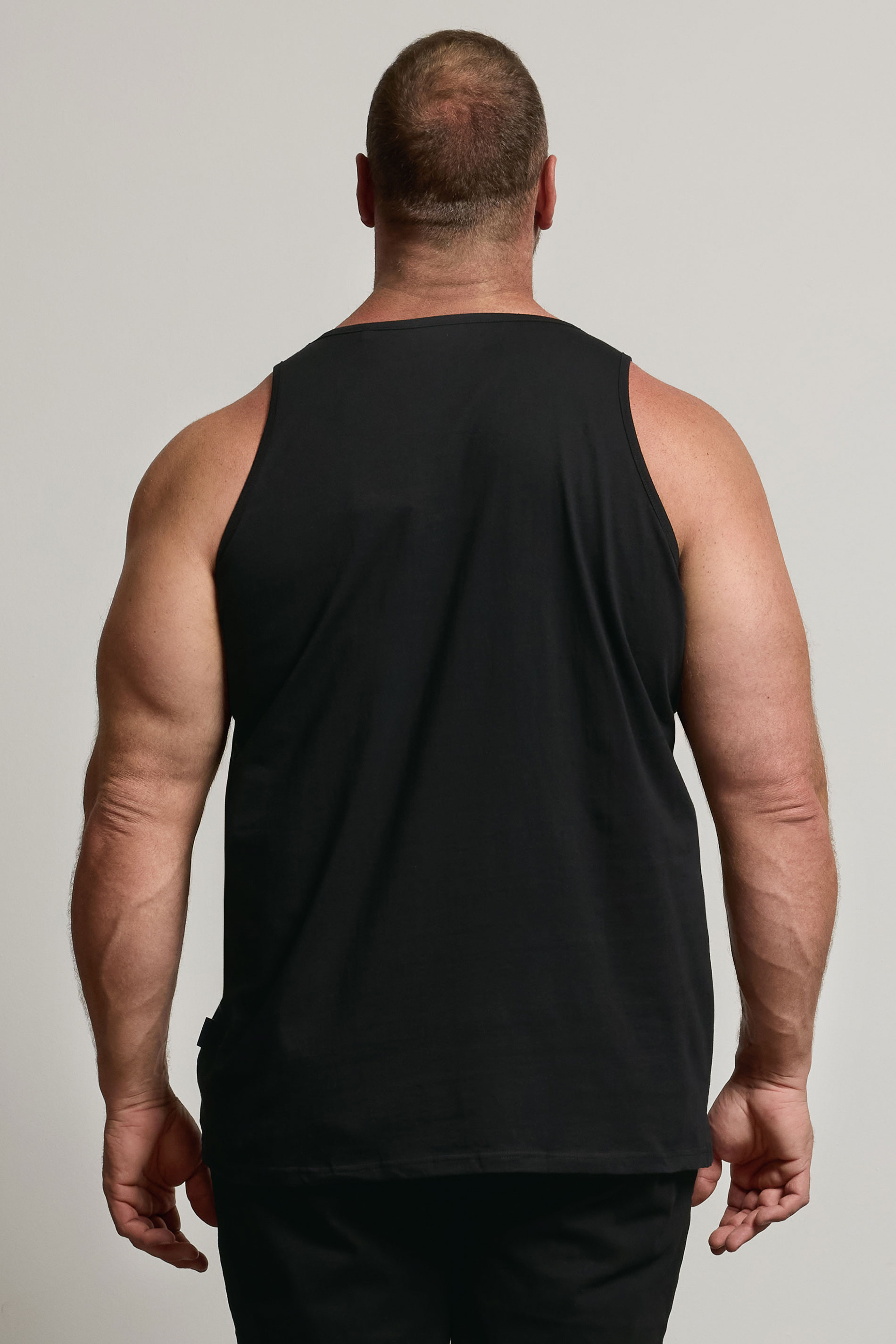 BadRhino Black Plain Vest Top | BadRhino 3