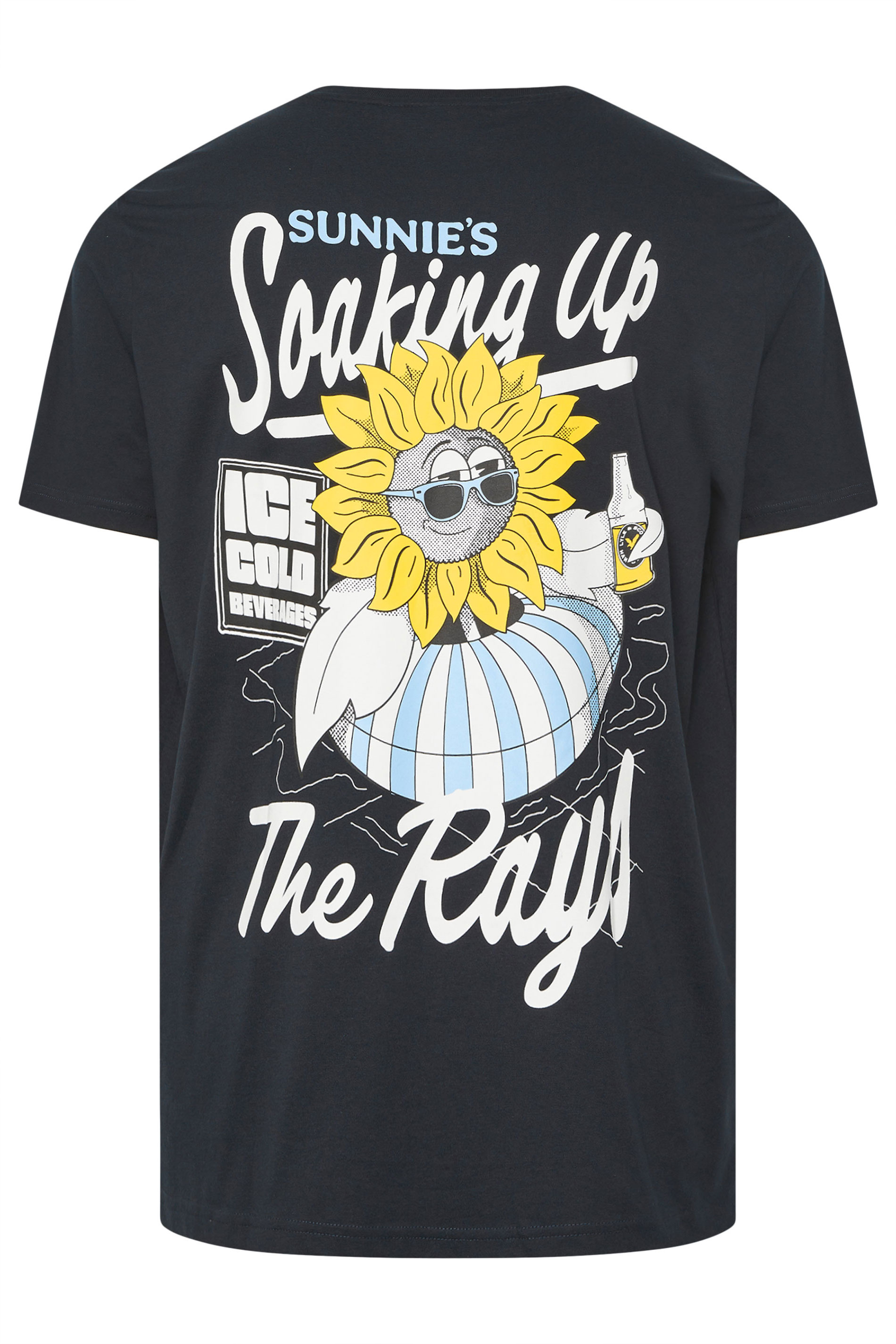 LYLE & SCOTT Big & Tall Navy Blue Sunnie's Graphic T-Shirt | BadRhino 6