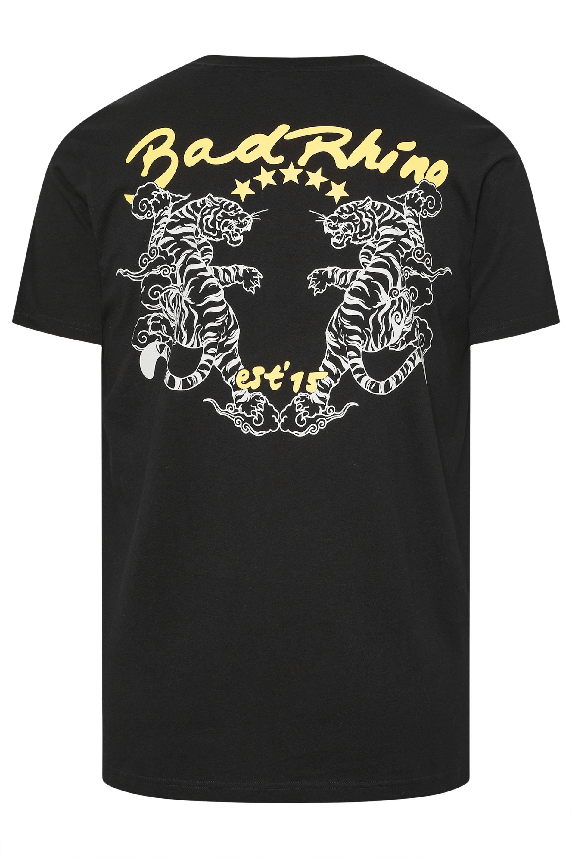 BadRhino Big & Tall Black Tiger Graphic T-Shirt | BadRhino 2