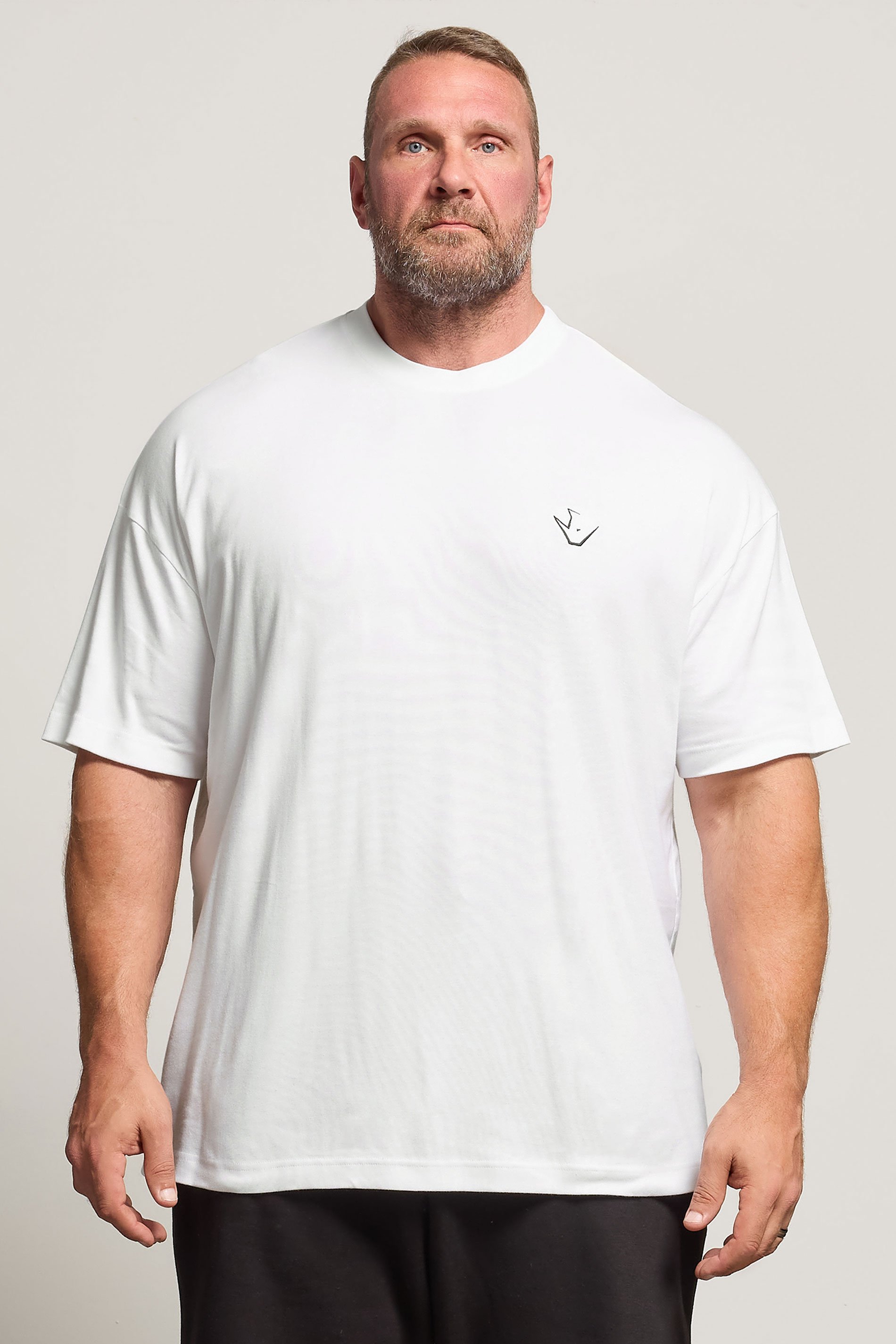 IronRhino Big & Tall White 'Rest Day' T-Shirt | BadRhino 1