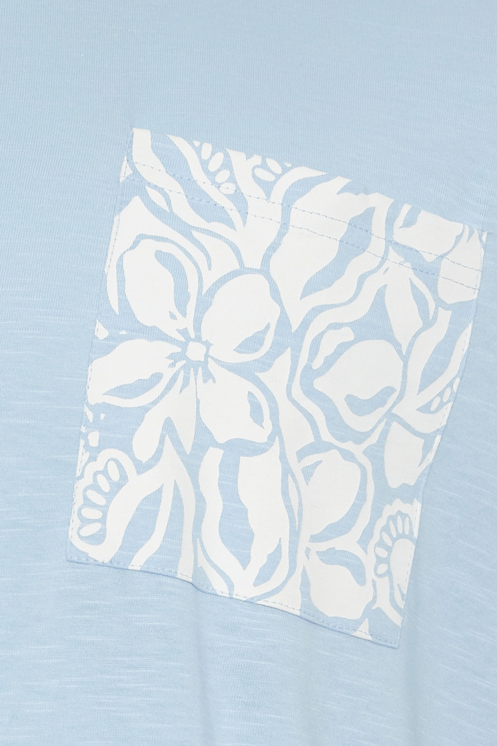 BadRhino Big & Tall Light Blue Flower Pocket T-Shirt | BadRhino 6