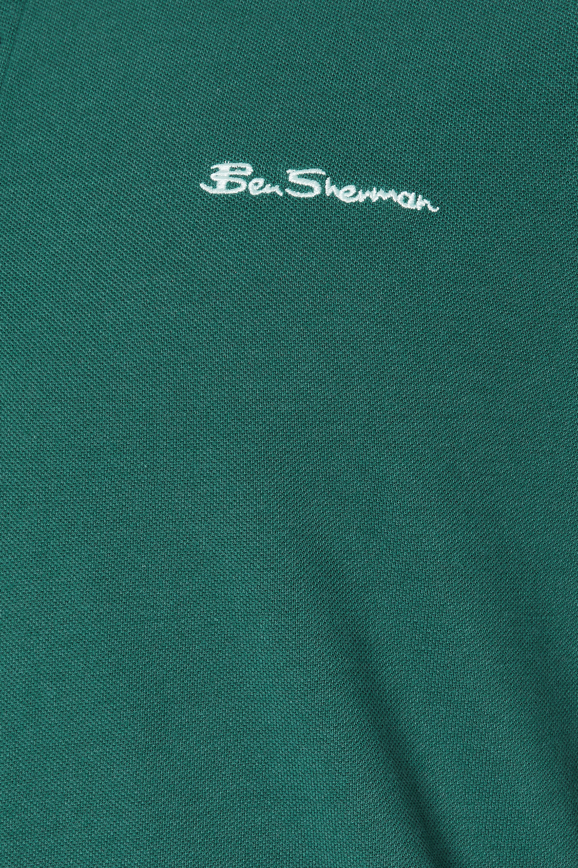 Ben Sherman Big & Tall Teal Signature Pique Polo Shirt | BadRhino 5