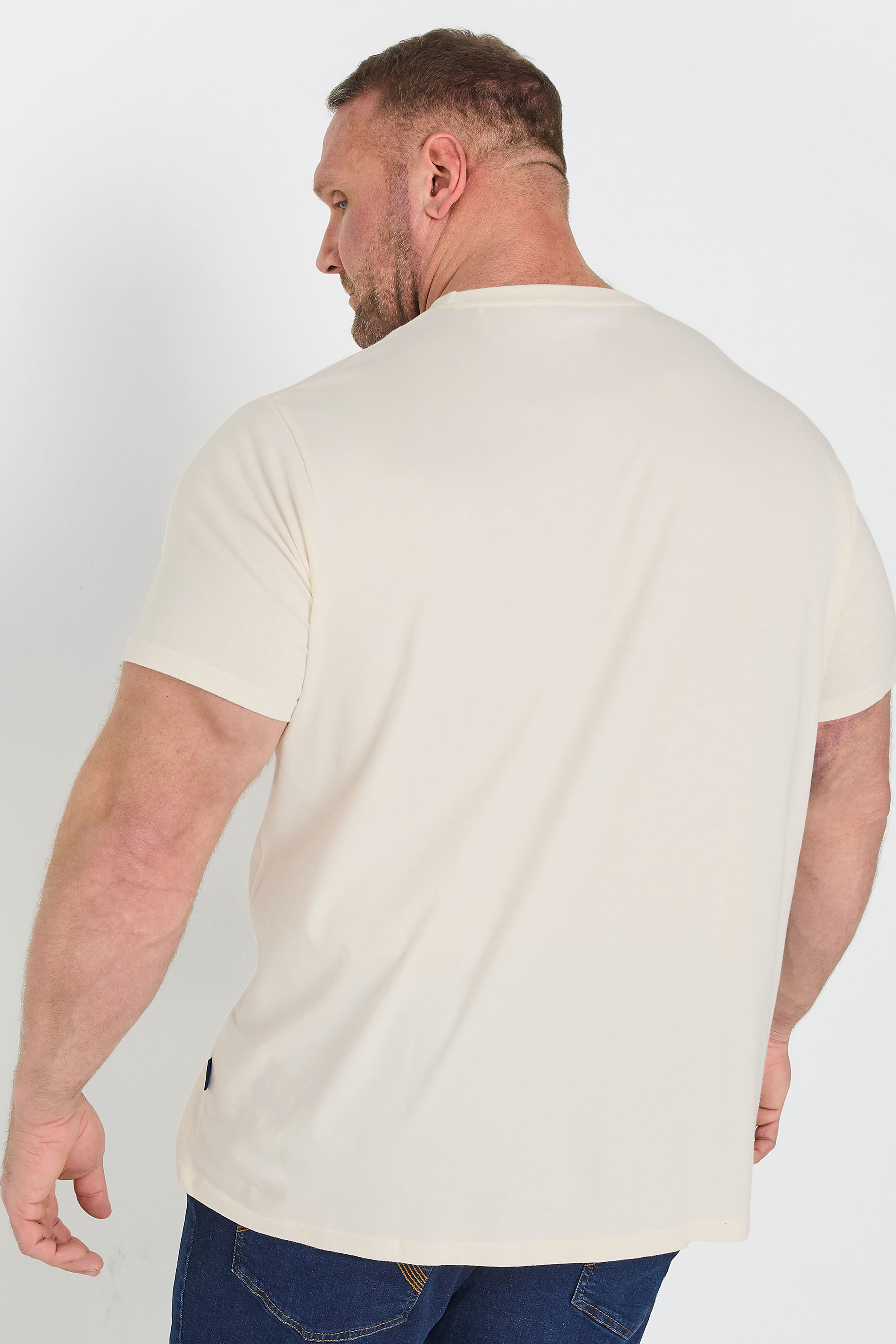 BadRhino Big & Tall White 'Palm Springs' Graphic T-Shirt | BadRhino 2