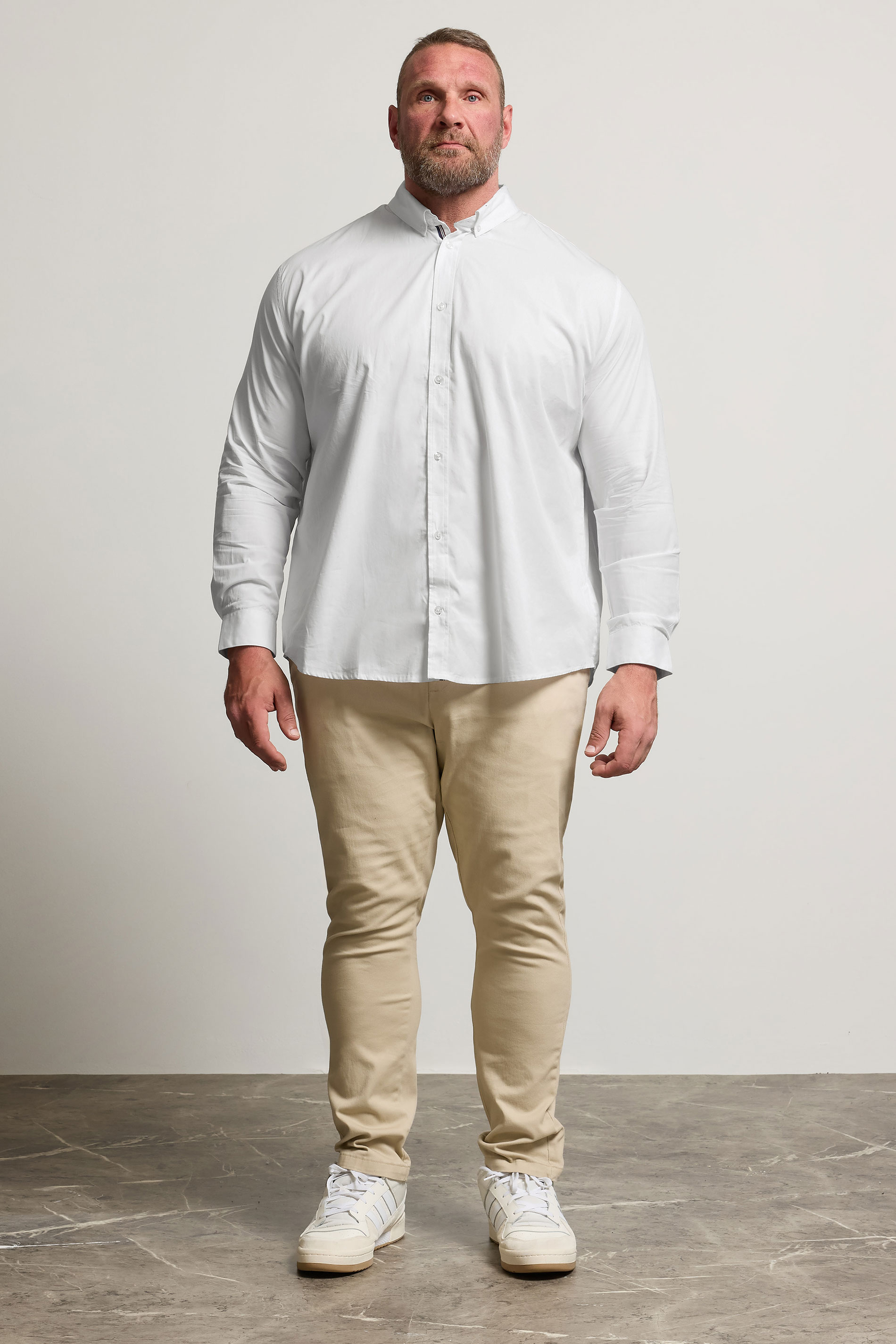BadRhino Big & Tall White Poplin Shirt | BadRhino 2