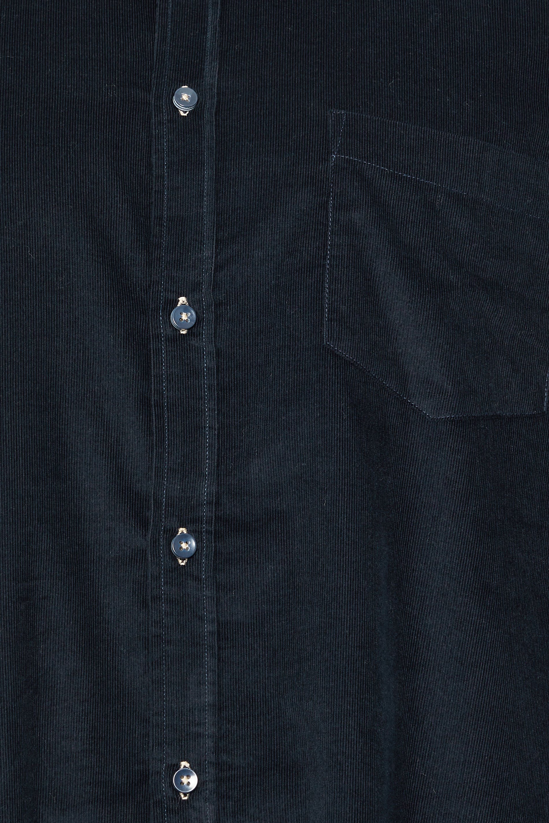 KAM Big & Tall Navy Blue Corduroy Shirt | BadRhino 2