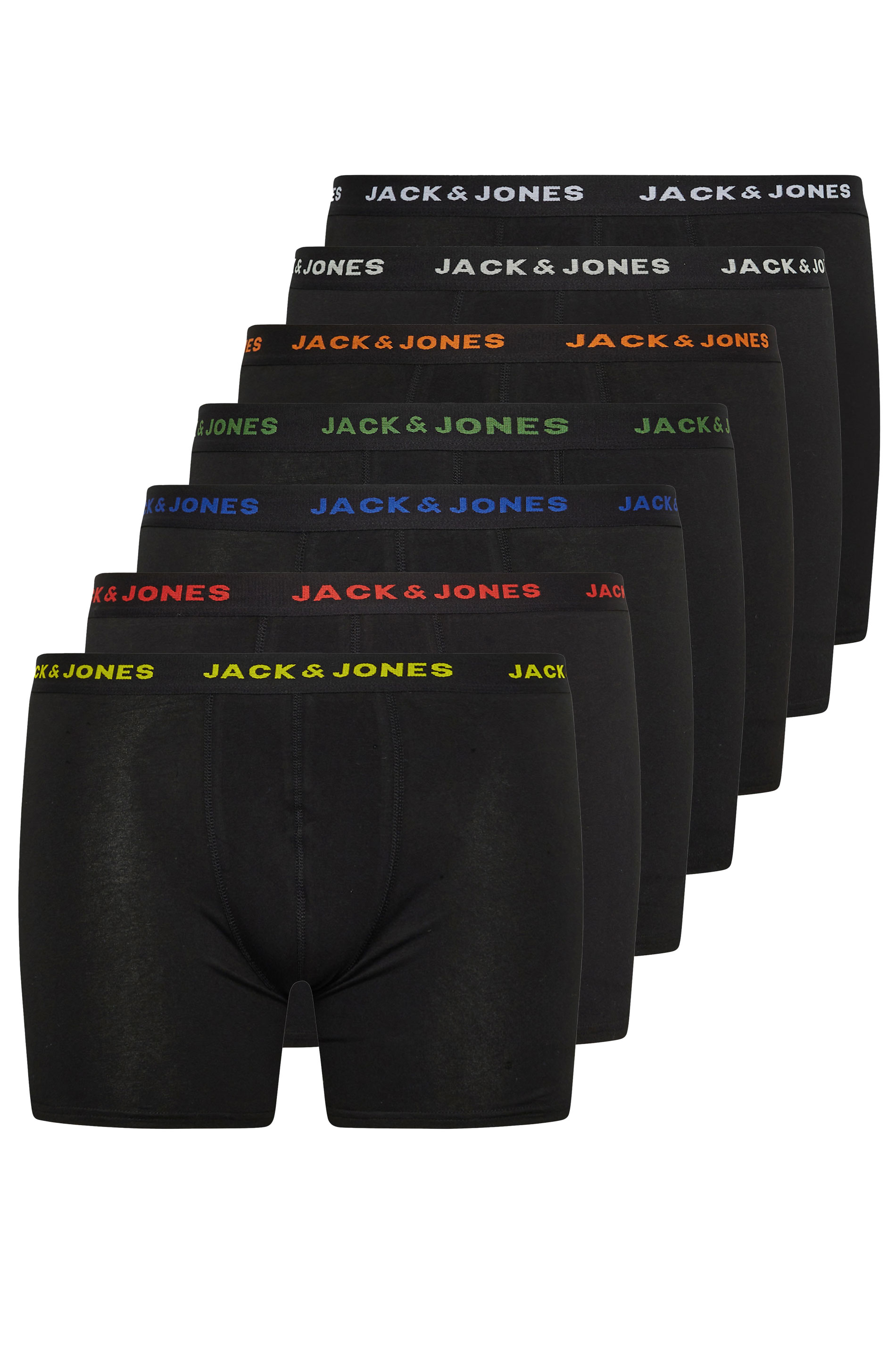 JACK & JONES Big & Tall Black 7 Pack Basic Boxers | M&Co 3