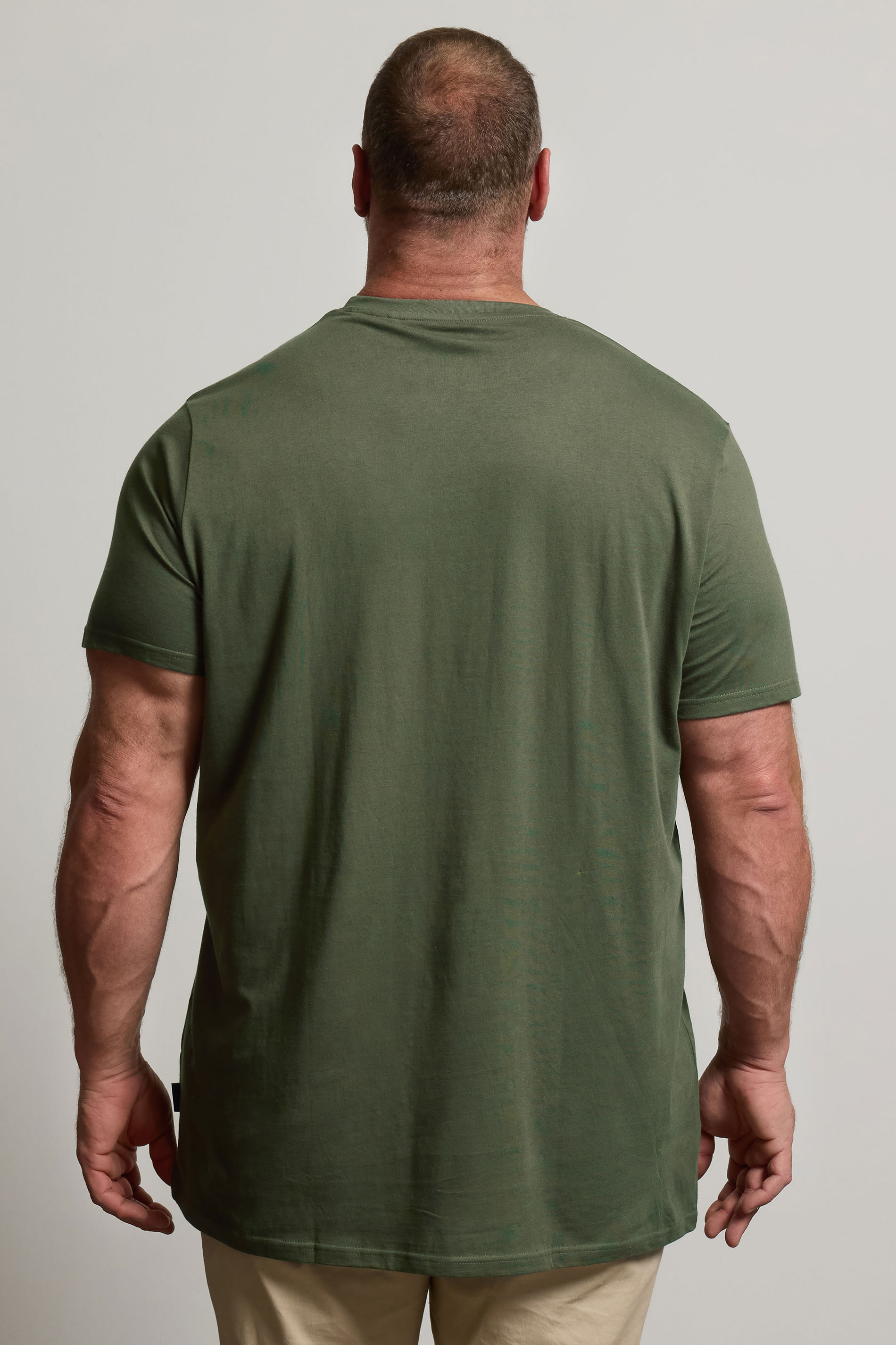 BadRhino Big & Tall Khaki Green Extra Long Core T-Shirt | BadRhino 3