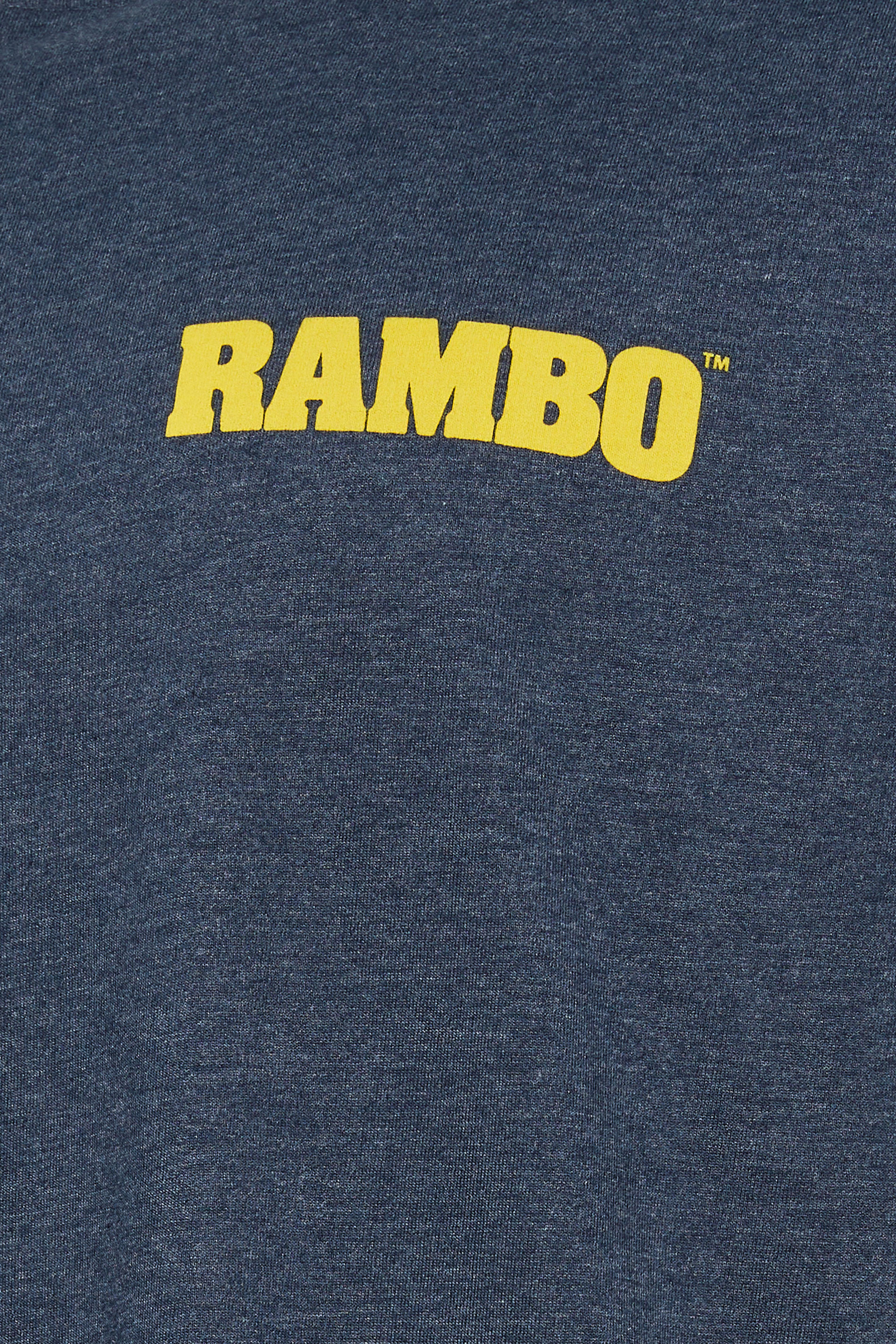 BadRhino Big & Tall Navy Blue Rambo Graphic T-Shirt | BadRhino 3