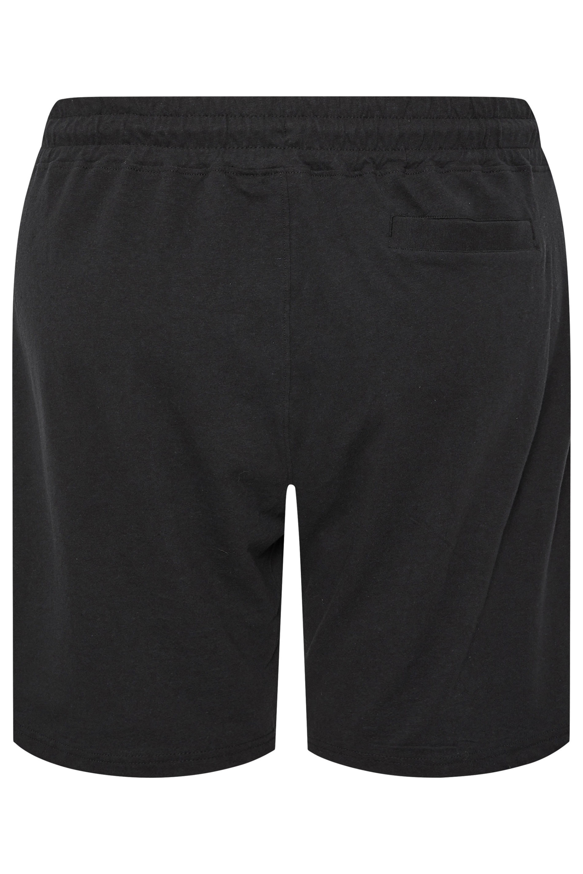 STUDIO A Big & Tall Black Linen Shorts | BadRhino 5