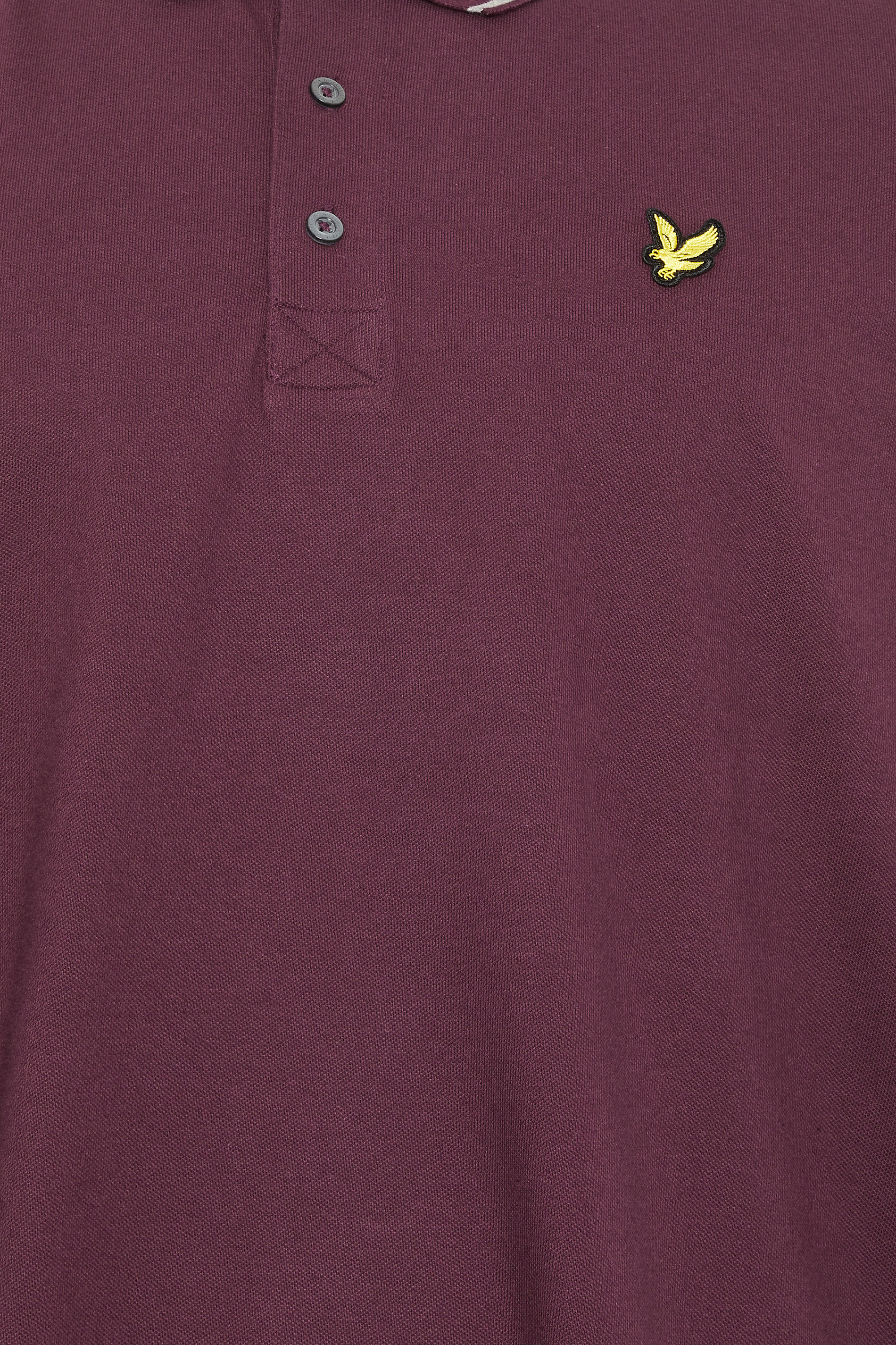 LYLE & SCOTT Big & Tall Burgundy Red Tipped Polo Shirt | BadRhino 4