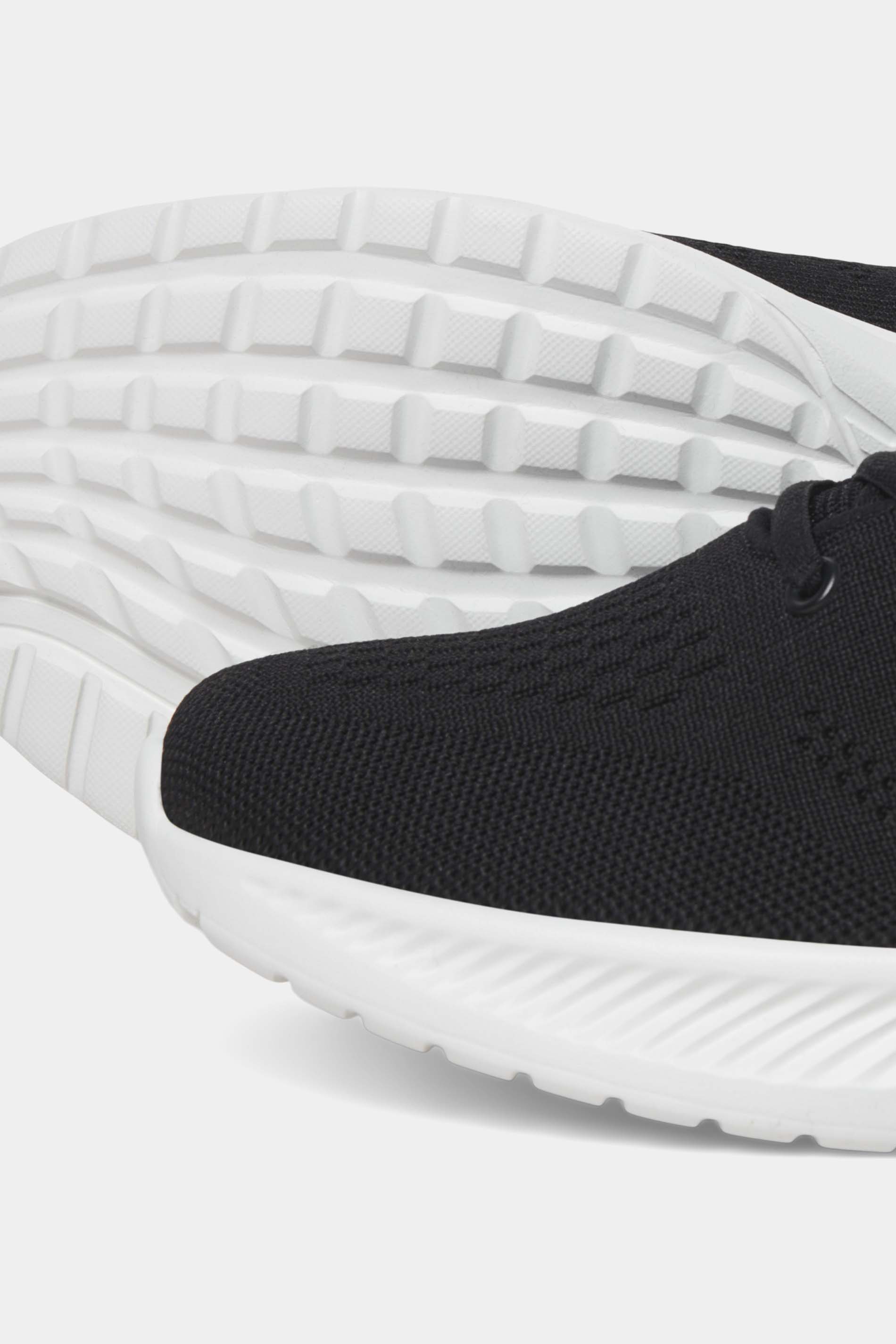 JACK & JONES Black Knit Trainers | BadRhino 5