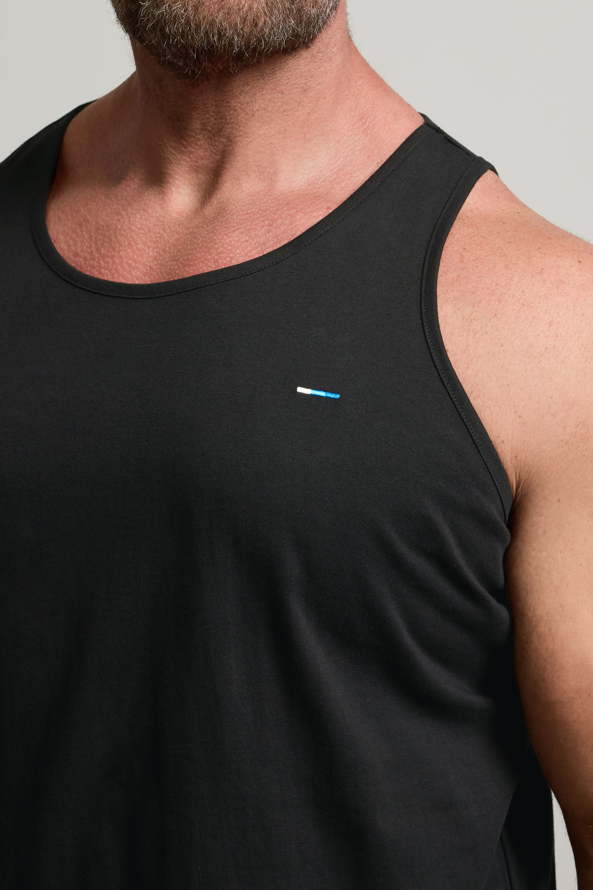 BadRhino Black Plain Vest Top | BadRhino 4