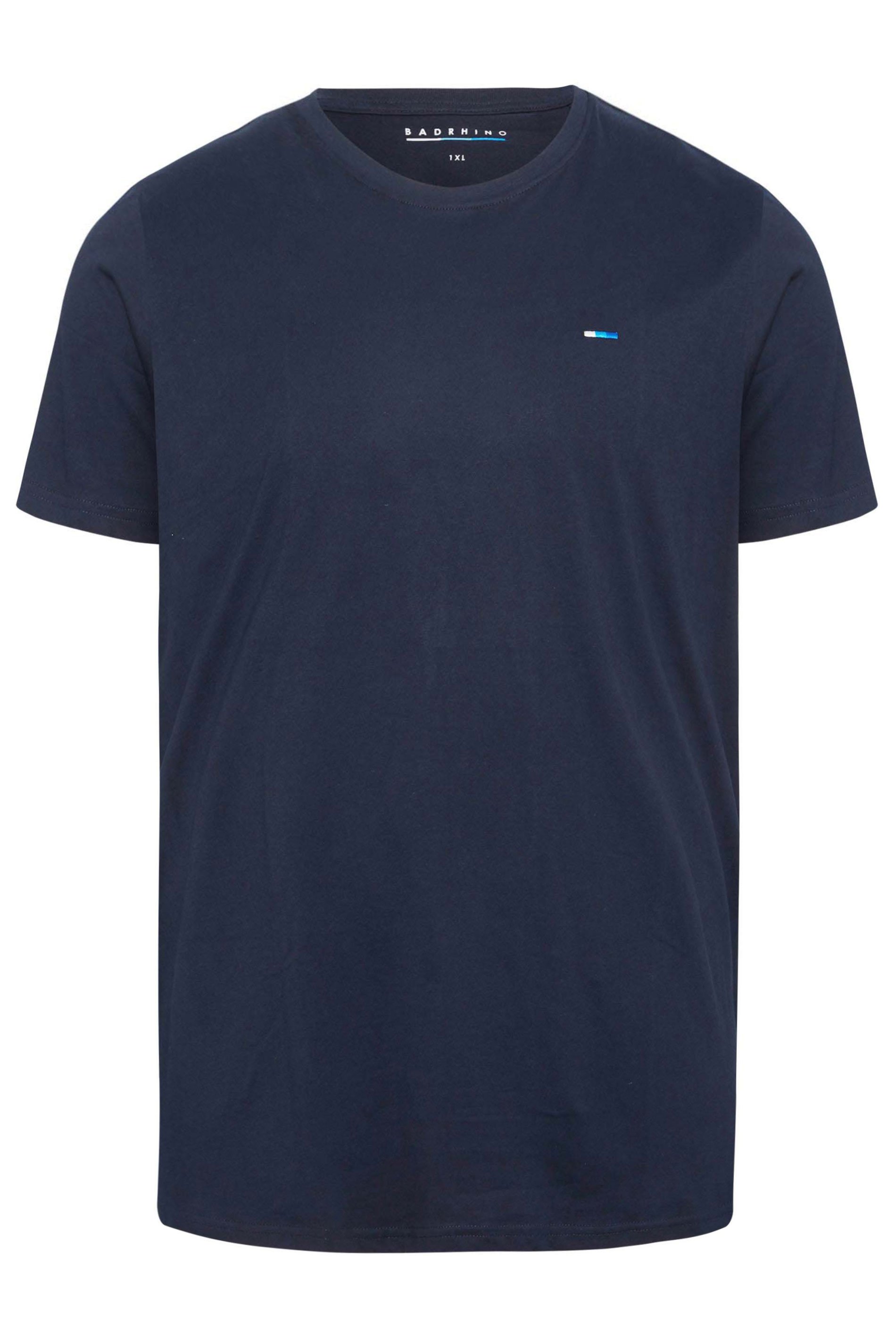 BadRhino Big & Tall 5 PACK Blue & Black Core T-Shirts | BadRhino  11