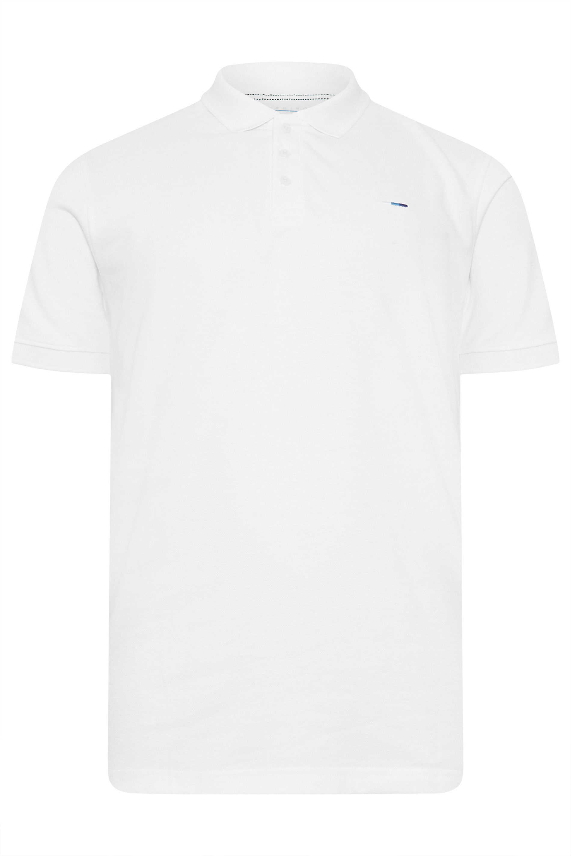 BadRhino Big & Tall White Extra Long Core Polo Shirt | BadRhino 2