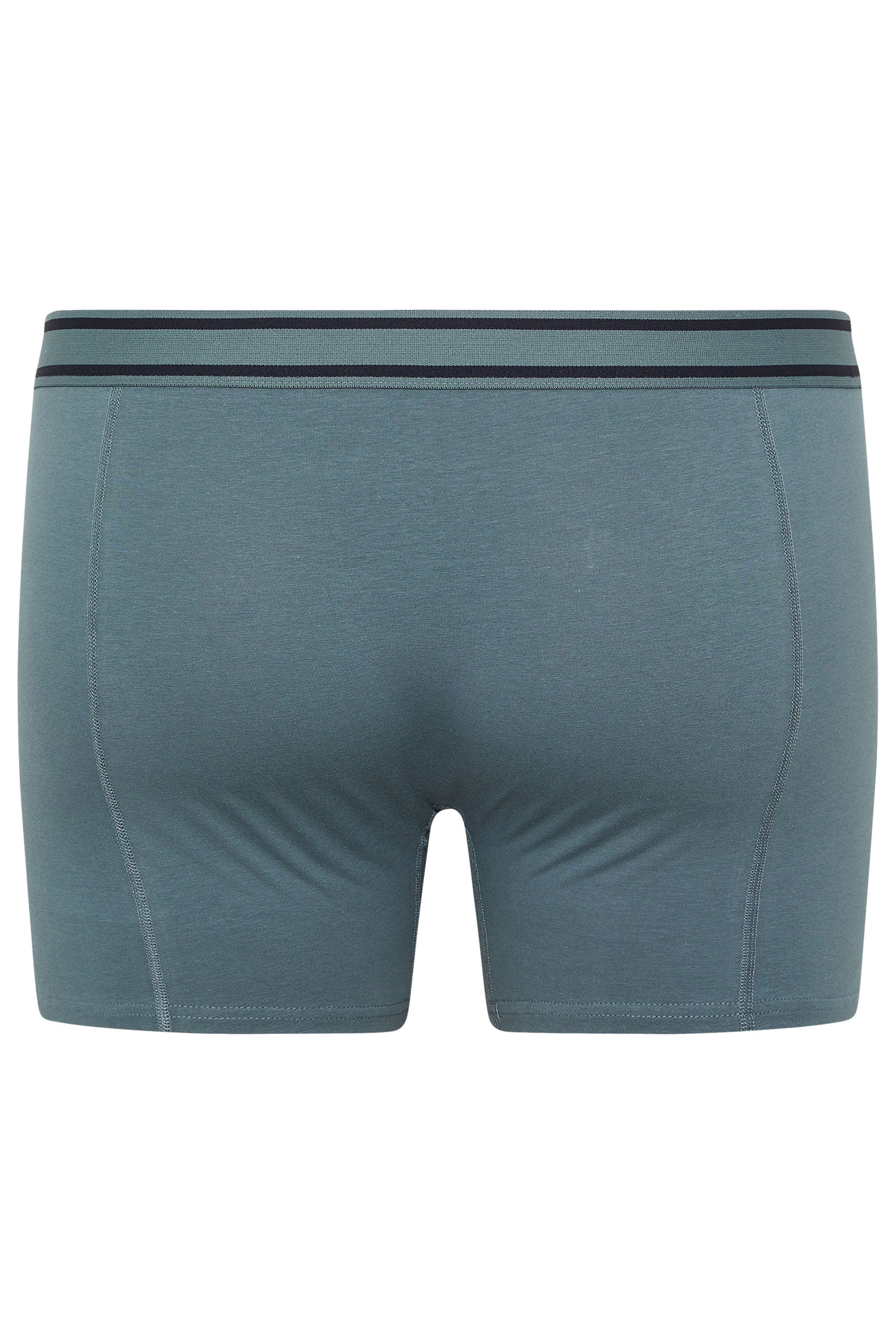 JACK & JONES Big & Tall 3 Pack Blue/Grey/Navy Blue Boxers | BadRhino 8
