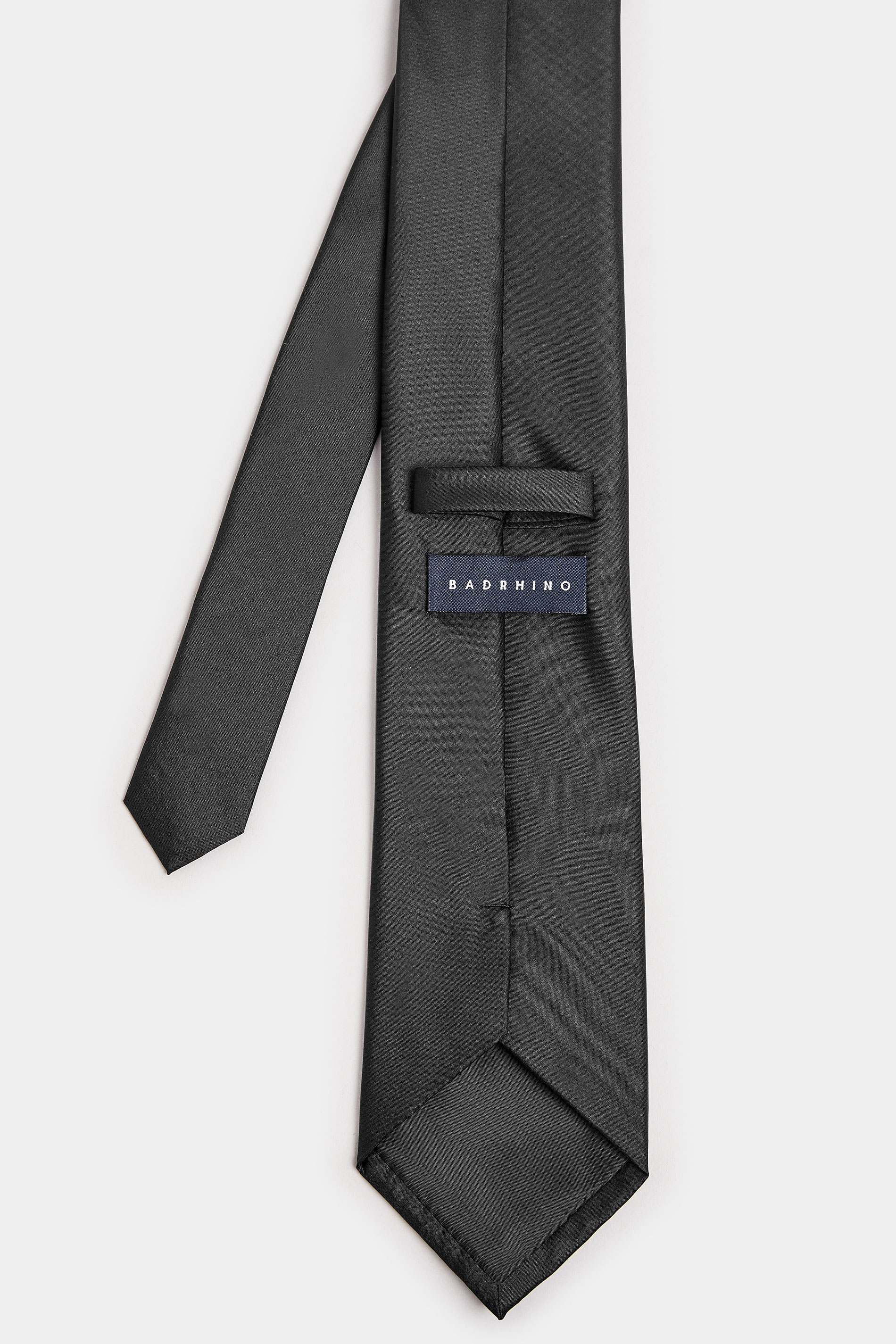 BadRhino Black Silk Tie 4