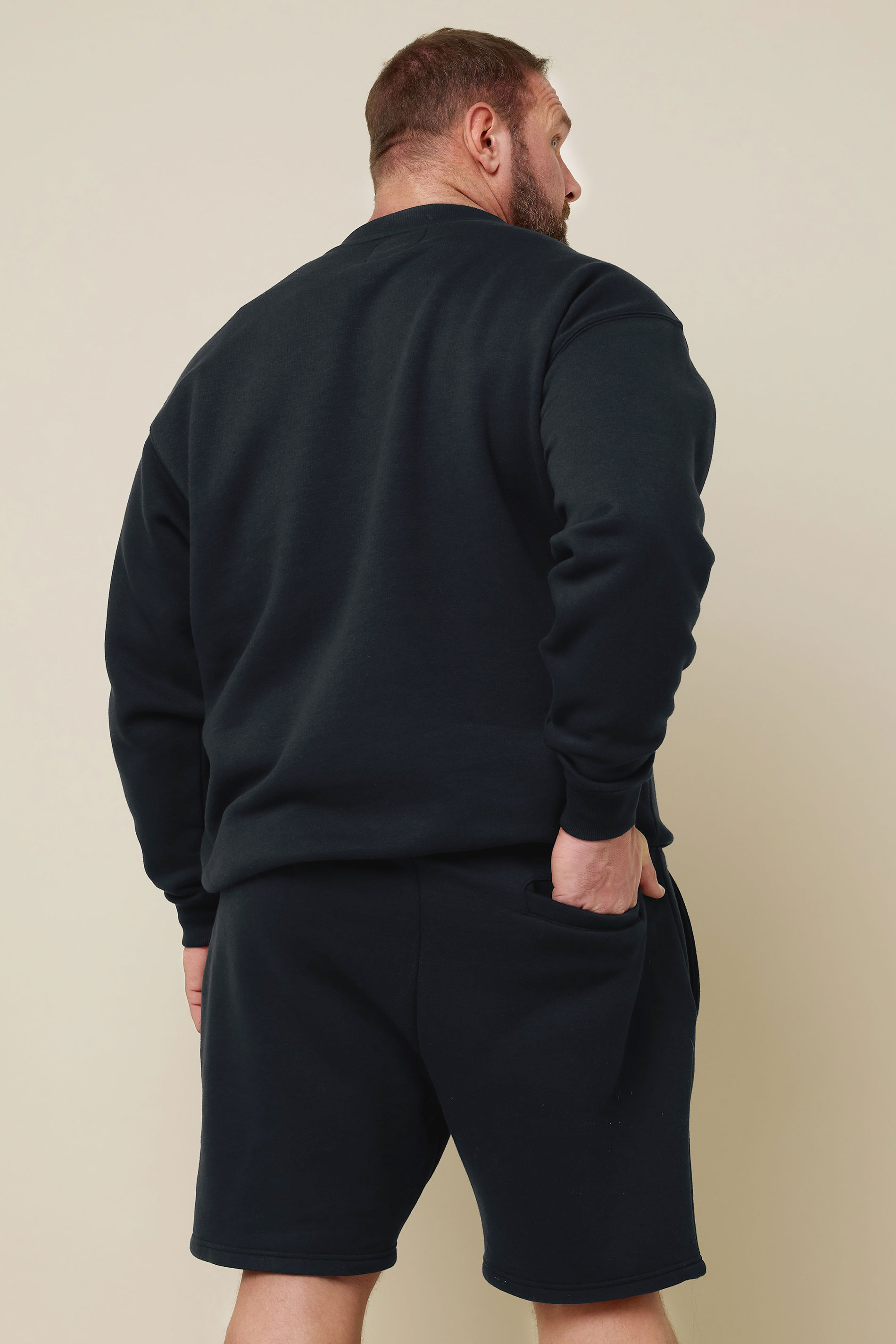 IronRhino Big & Tall Navy Blue 'Rest Day' Shorts | BadRhino 5