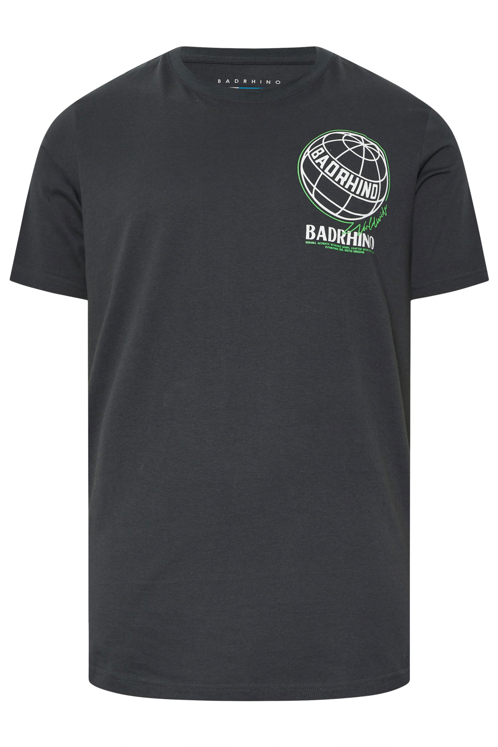 BadRhino Big & Tall 3 PACK Black & Navy Blue Worldwide Graphic T-Shirts | BadRhino 11