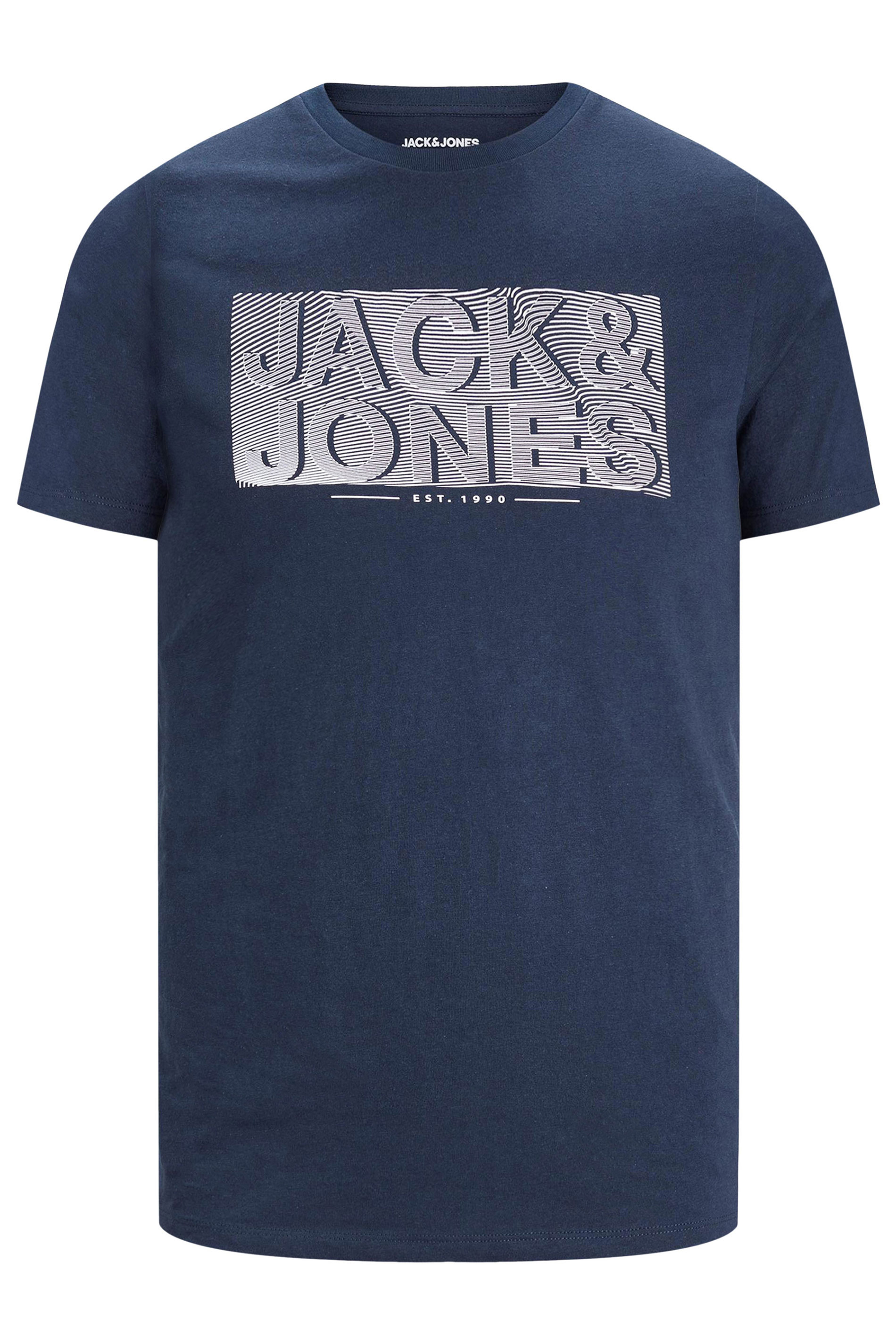 JACK & JONES Big & Tall Blue T-Shirt | BadRhino 2