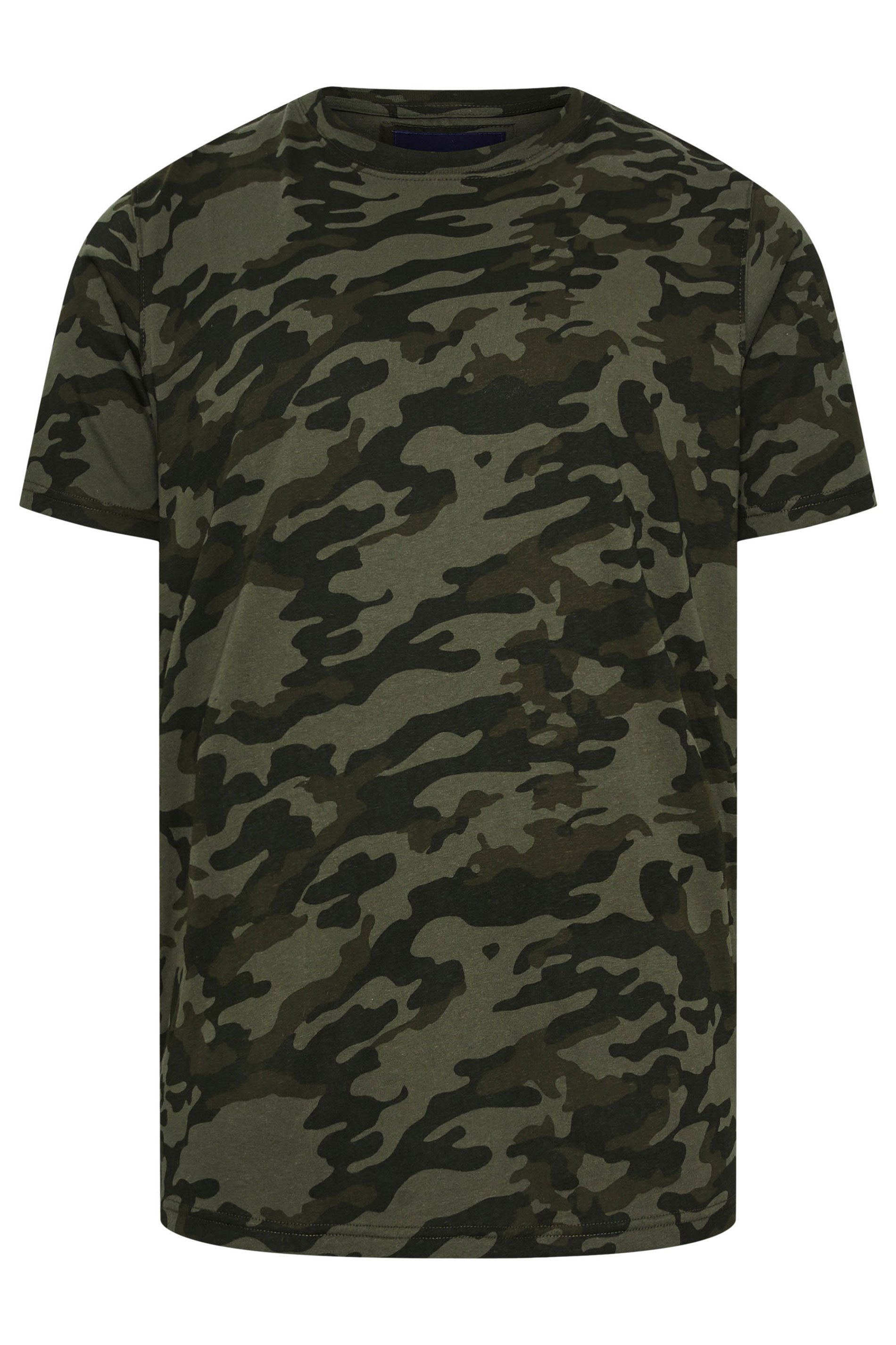 BadRhino Green Camo Print Crew Neck T-Shirt | BadRhino 8