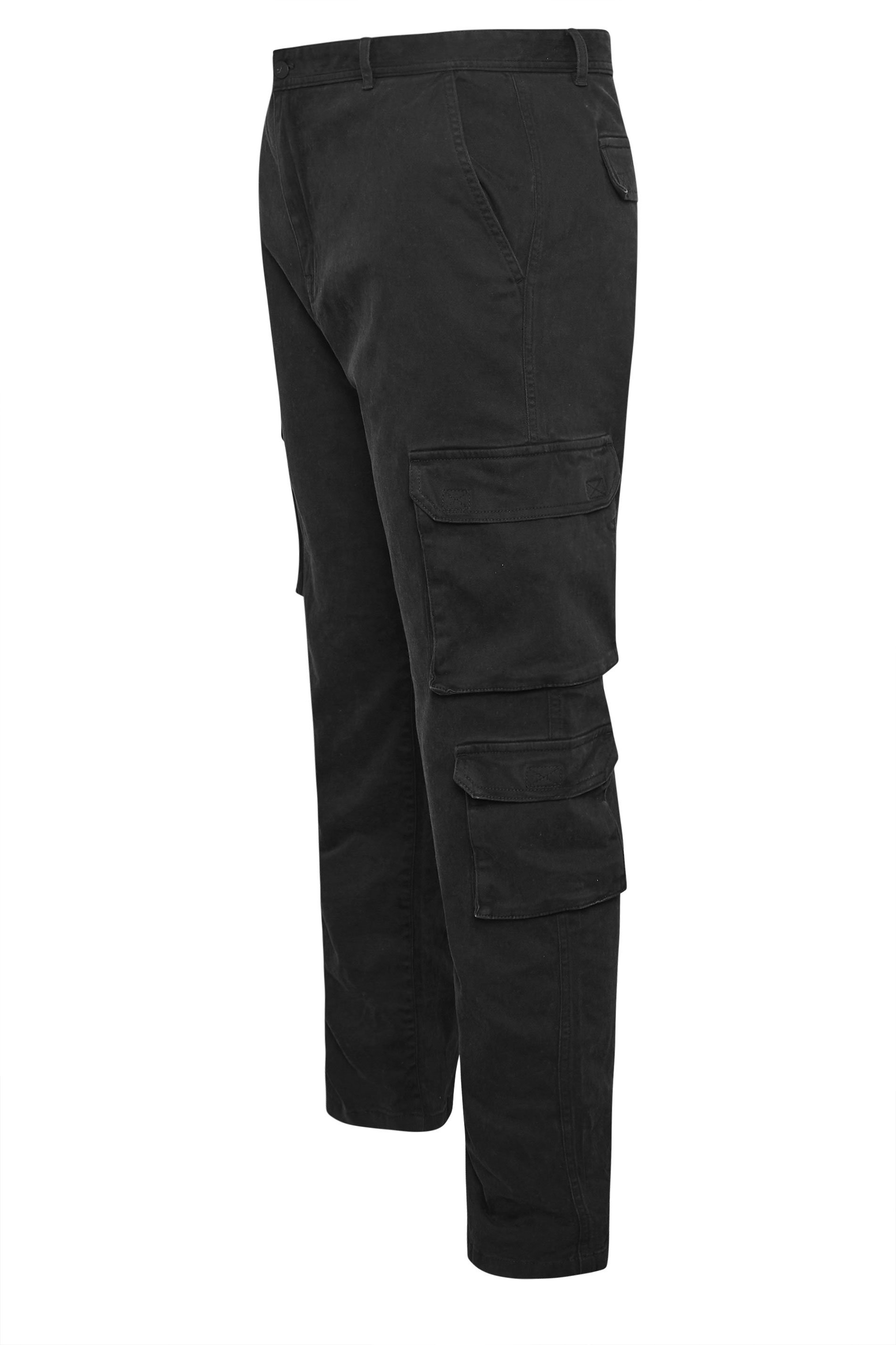 BadRhino Big & Tall Black Cargo Trousers | BadRhino 8