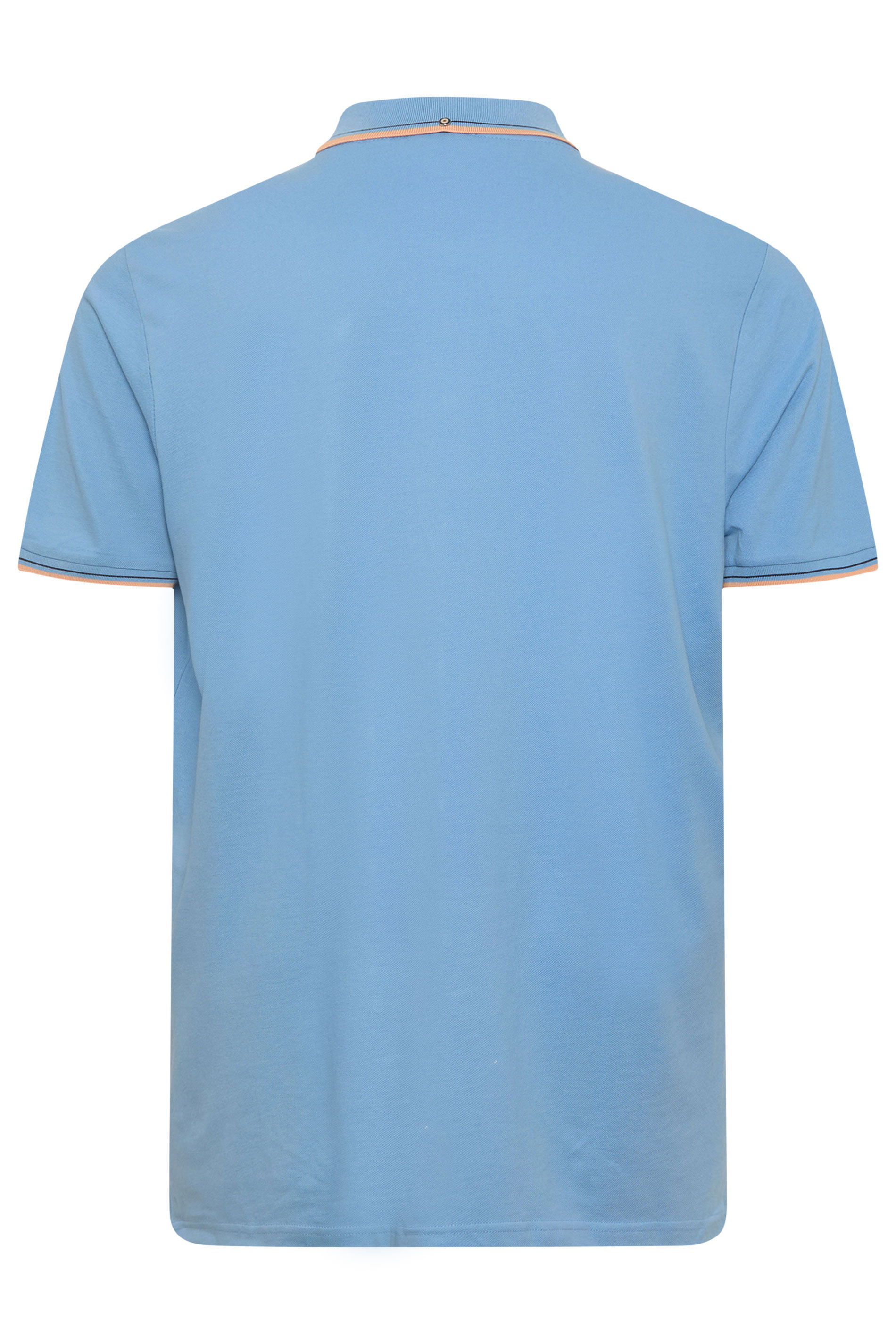 Ben Sherman Big & Tall Turquoise Blue Signature Pique Polo Shirt | BadRhino 4
