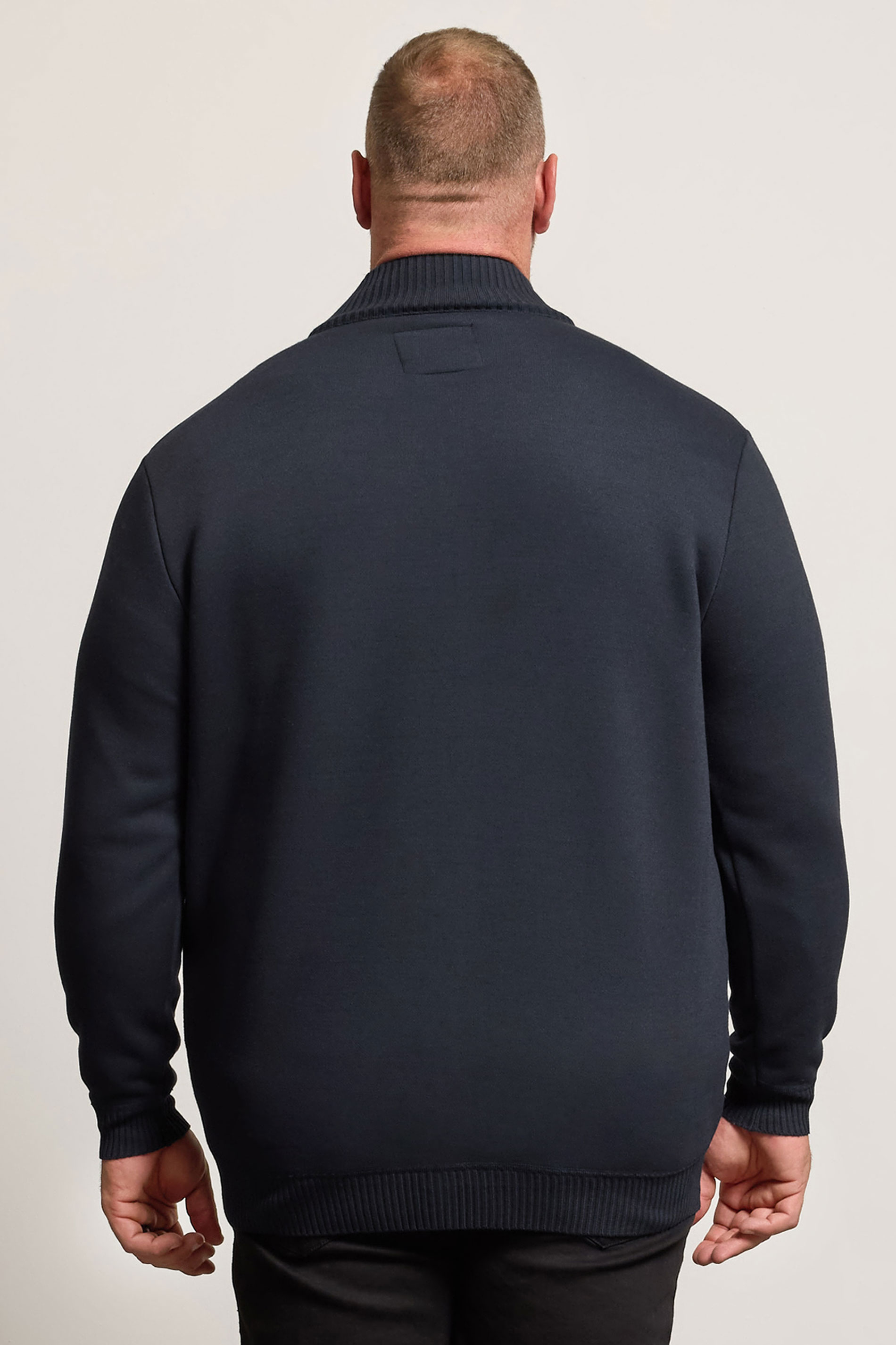 BadRhino Big & Tall Navy Blue Diamond Quilted Jacket 3