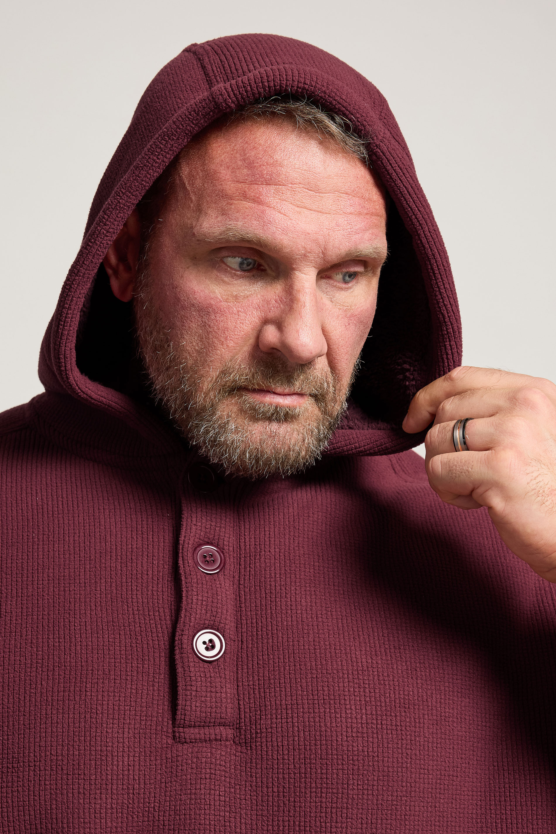 BadRhino Big & Tall Burgundy Borg Lined Fleece | BadRhino 4