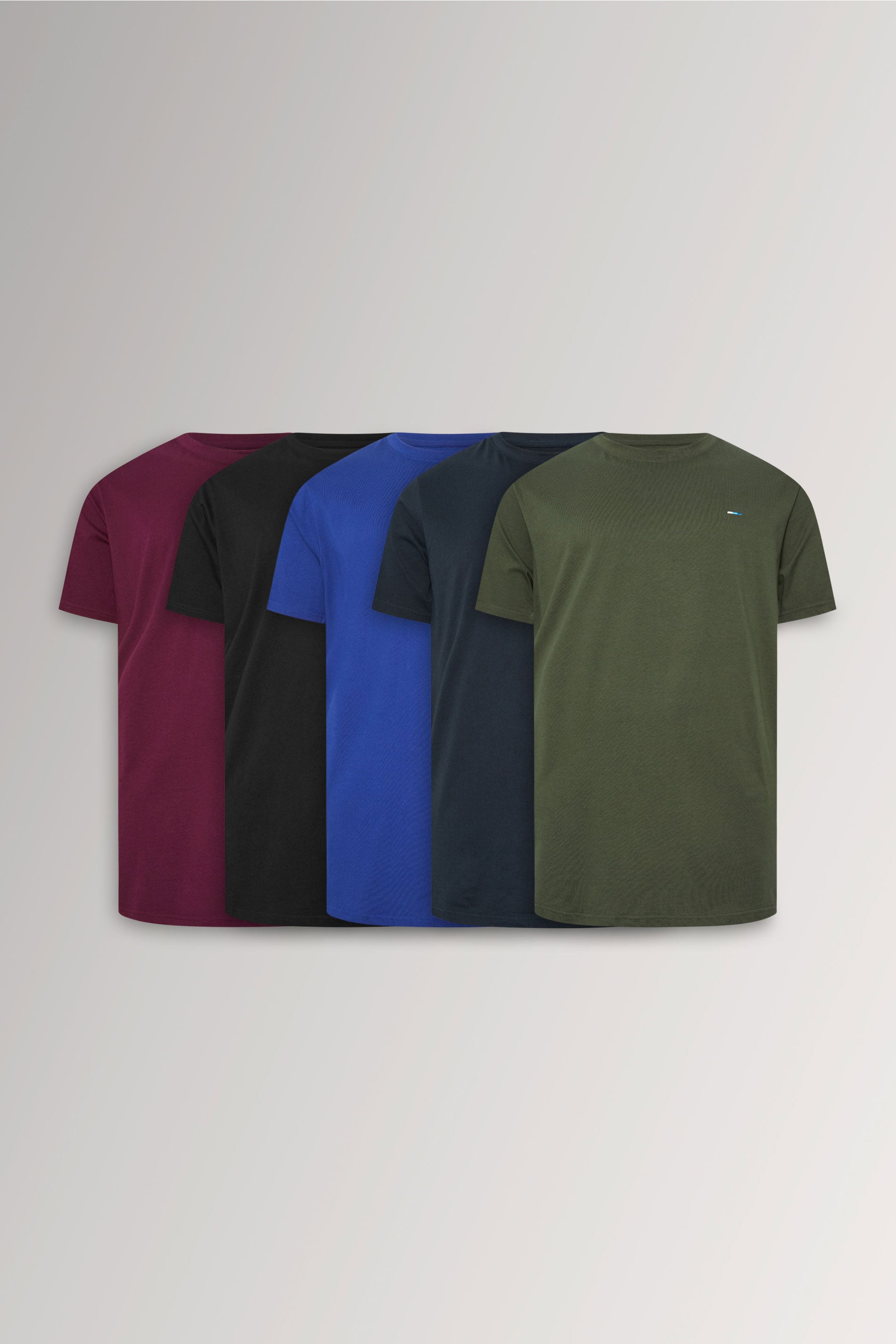 BadRhino Big & Tall Black/Blue/Red/Green/Navy 5 Pack Extra Long T-Shirts | BadRhino 3