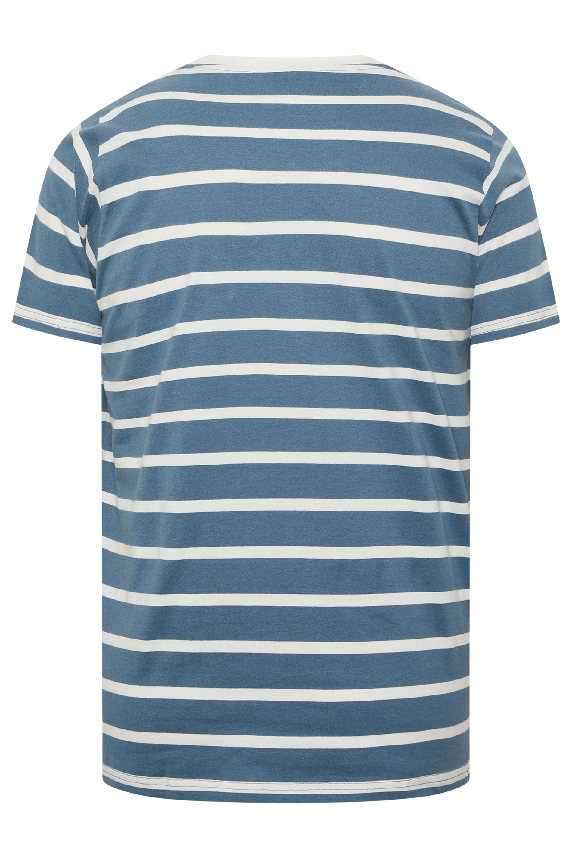 BadRhino Big & Tall Blue Extra Long Stripe T-Shirt | BadRhino 6