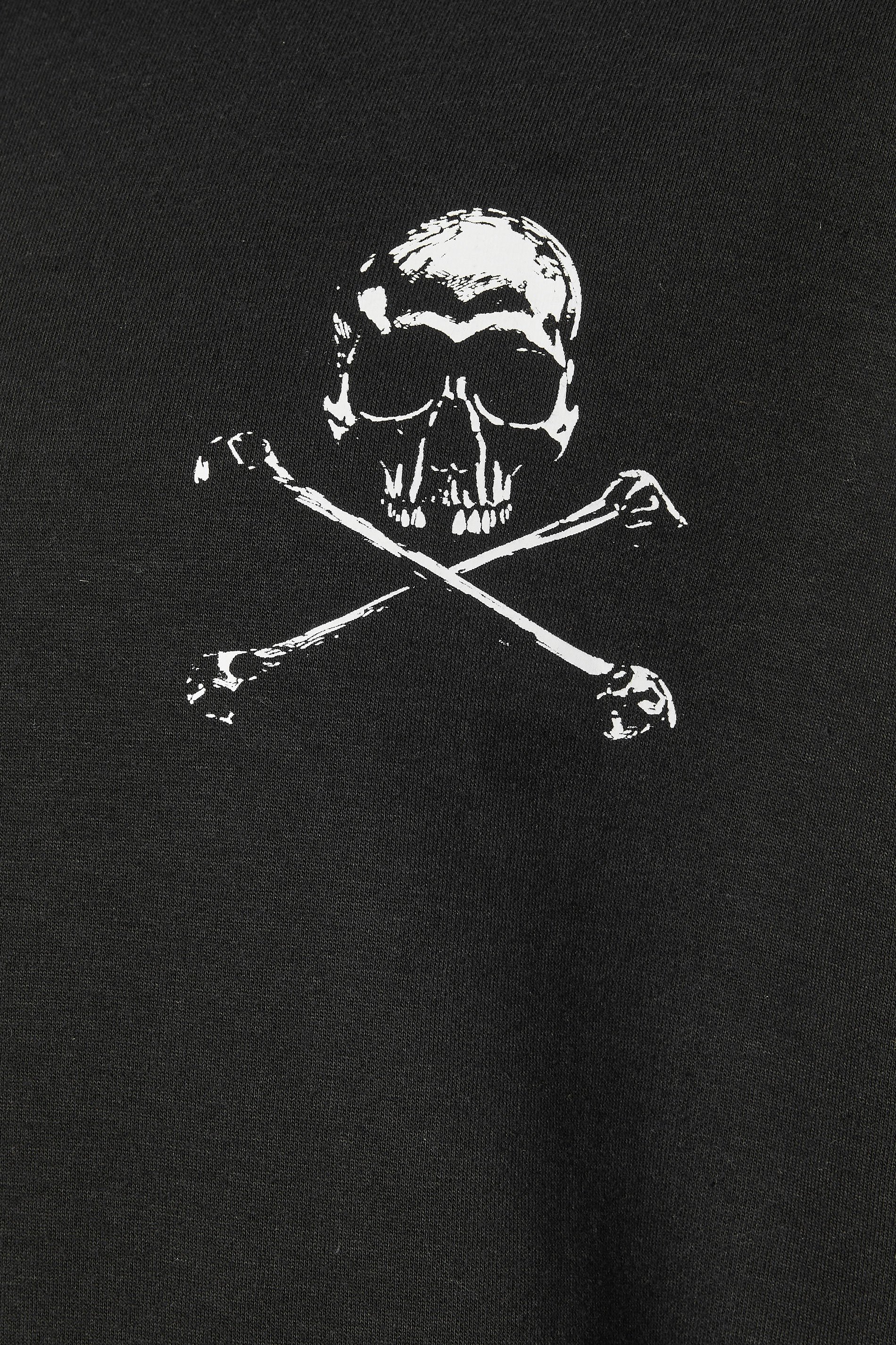 BadRhino Big & Tall Black Skull Graphic Hoodie | BadRhino 8