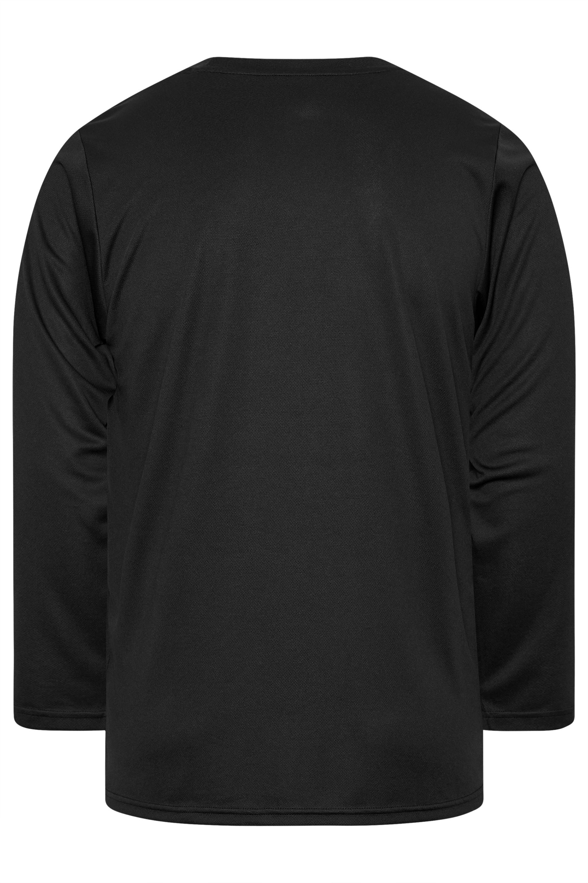 IronRhino Big & Tall Black Branded Performance Long Sleeve T-Shirt | BadRhino 6