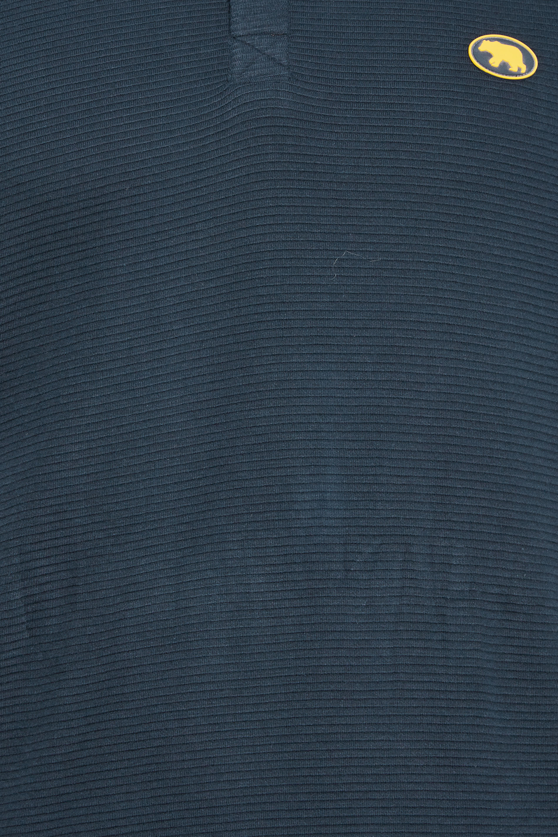 D555 Big & Tall Navy Blue Knitted Polo Shirt | BadRhino 2